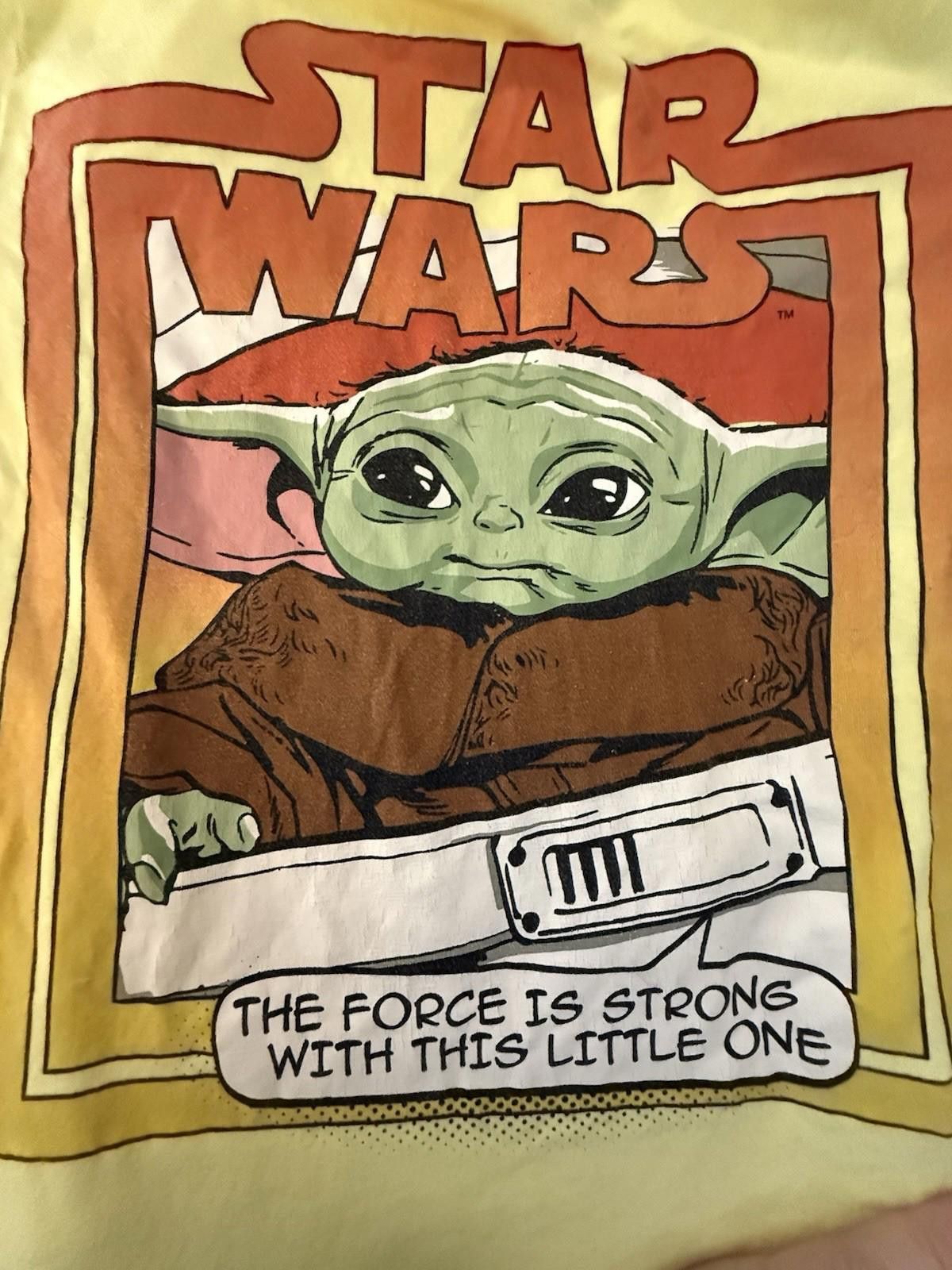 Star Wars Star Wars Mandalorian Grogu Baby Yoda T-Shirt YS 14/16 - New Size US XXS / EU 40 - 1 Thumbnail