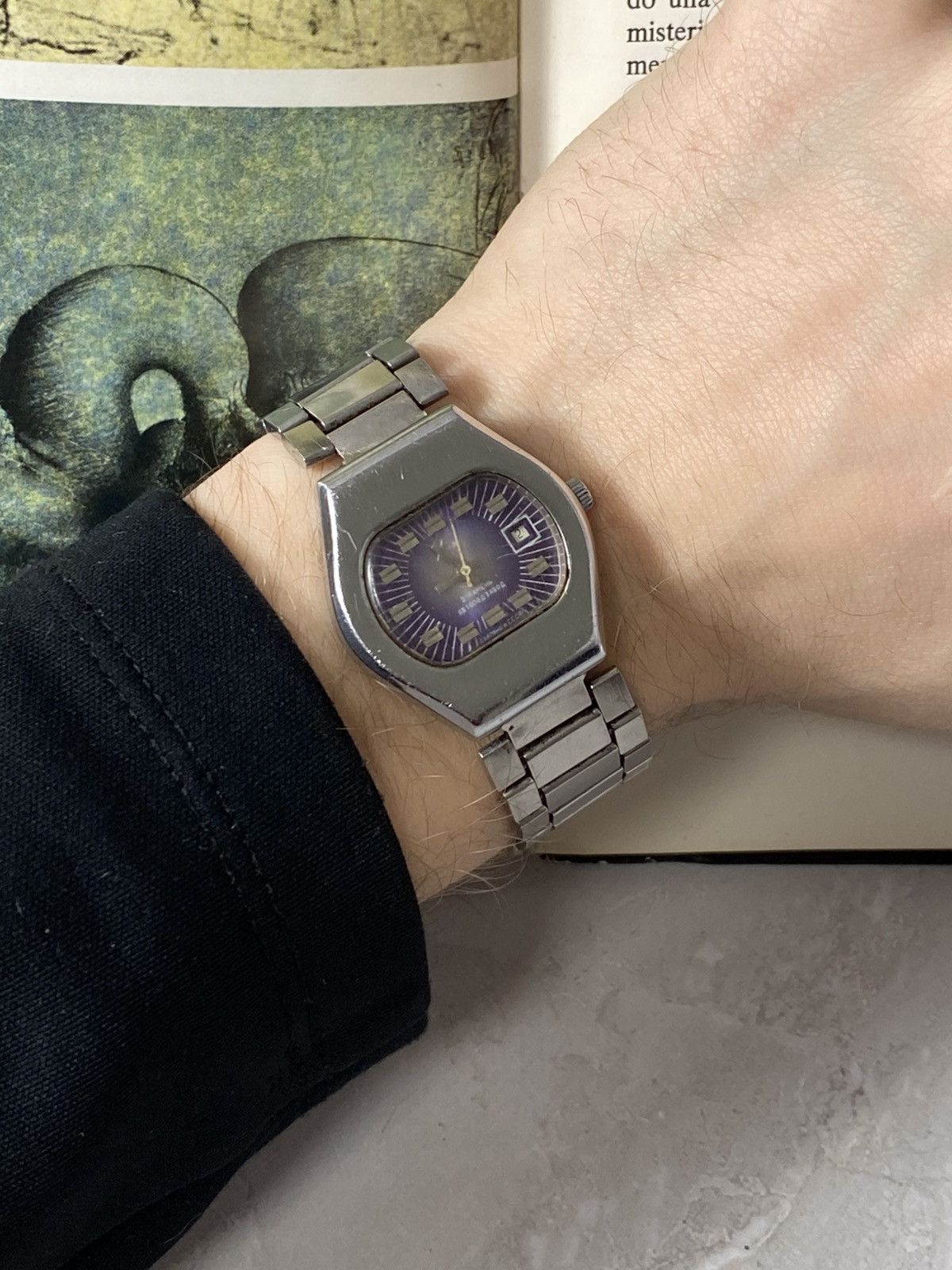 Vintage Vintage Luch Automatic Watch Purple Dial USSR 21 Jewels Size ONE SIZE - 5 Thumbnail