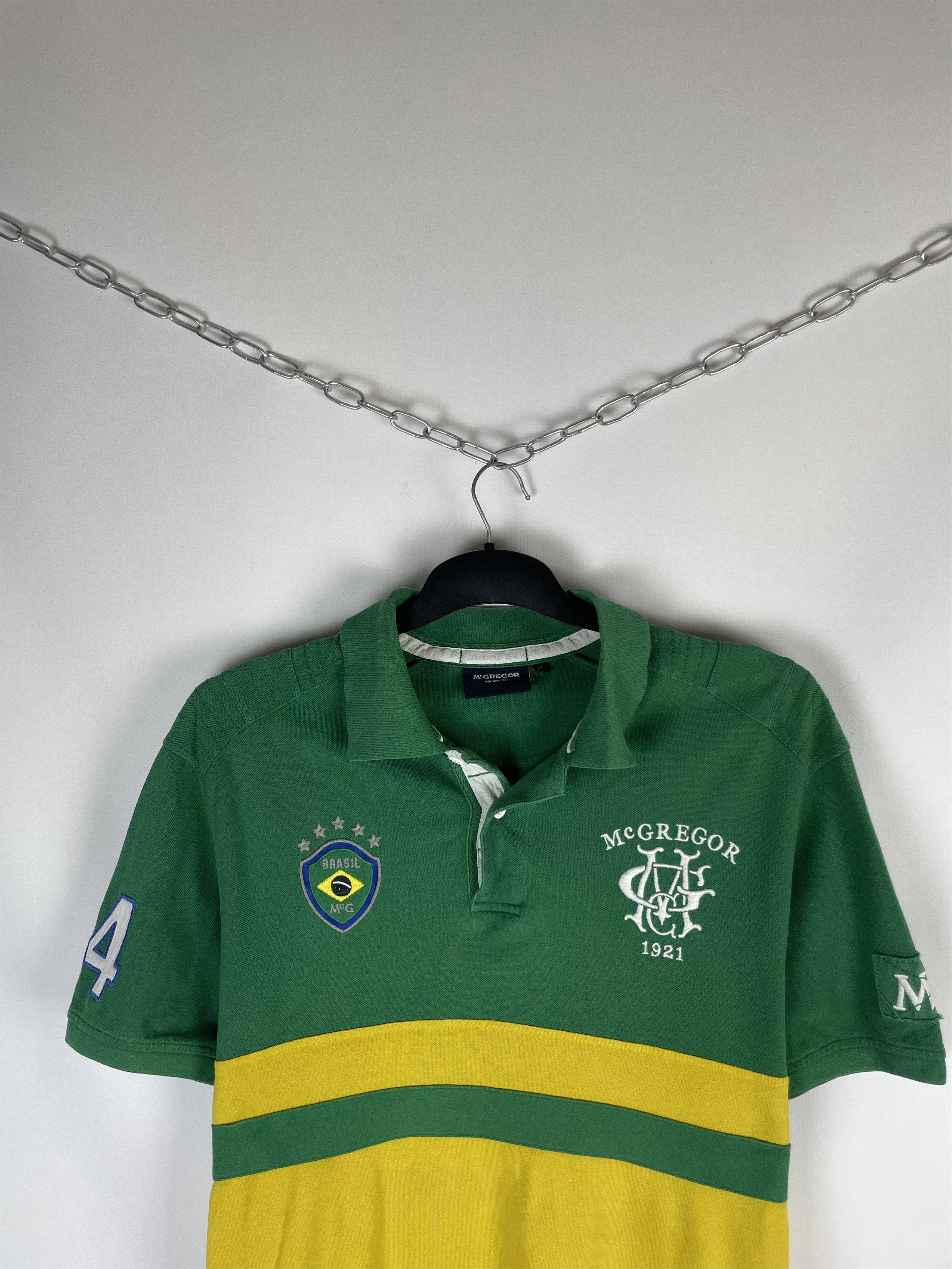 McGregor Vintage Polo Brasil Big Logo 90 Size US XL / EU 56 / 4 - 3 Thumbnail