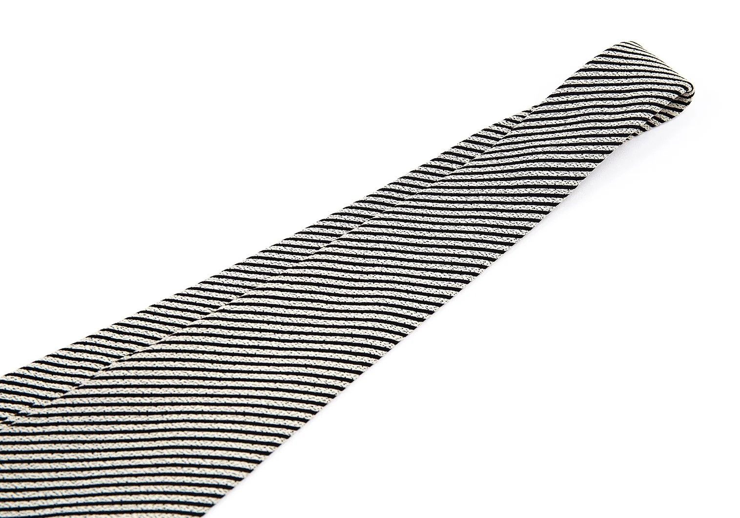 Emporio Armani Ivory Diagonal Stripe Tie Size ONE SIZE - 3 Thumbnail