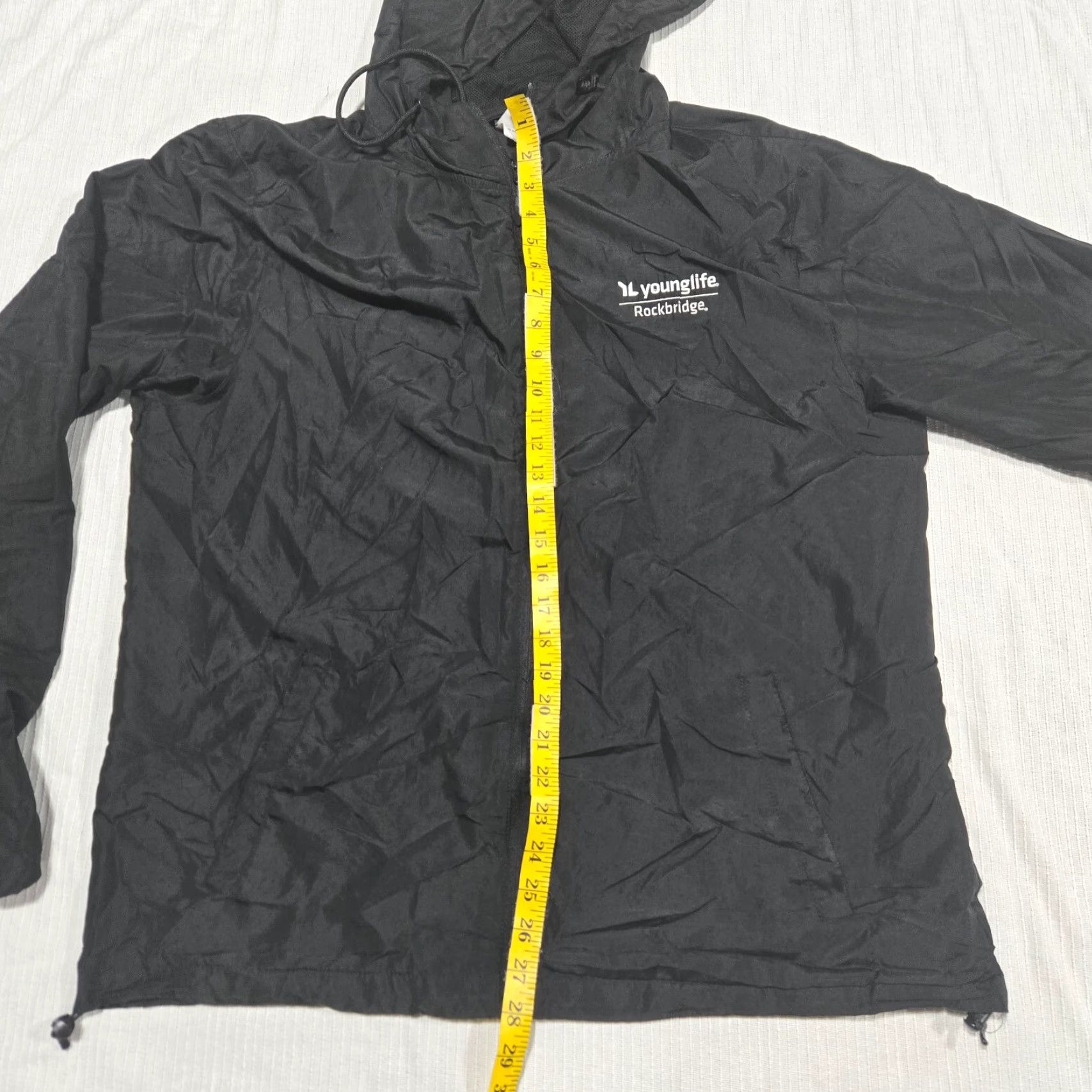 Vintage Independent Trading Company Coat Jacket Men XL Black Rain Coat Hooded Mid-Length Zip Full Zip Casual Outdoor Weather Coat Size US XL / EU 56 / 4 - 7 Thumbnail