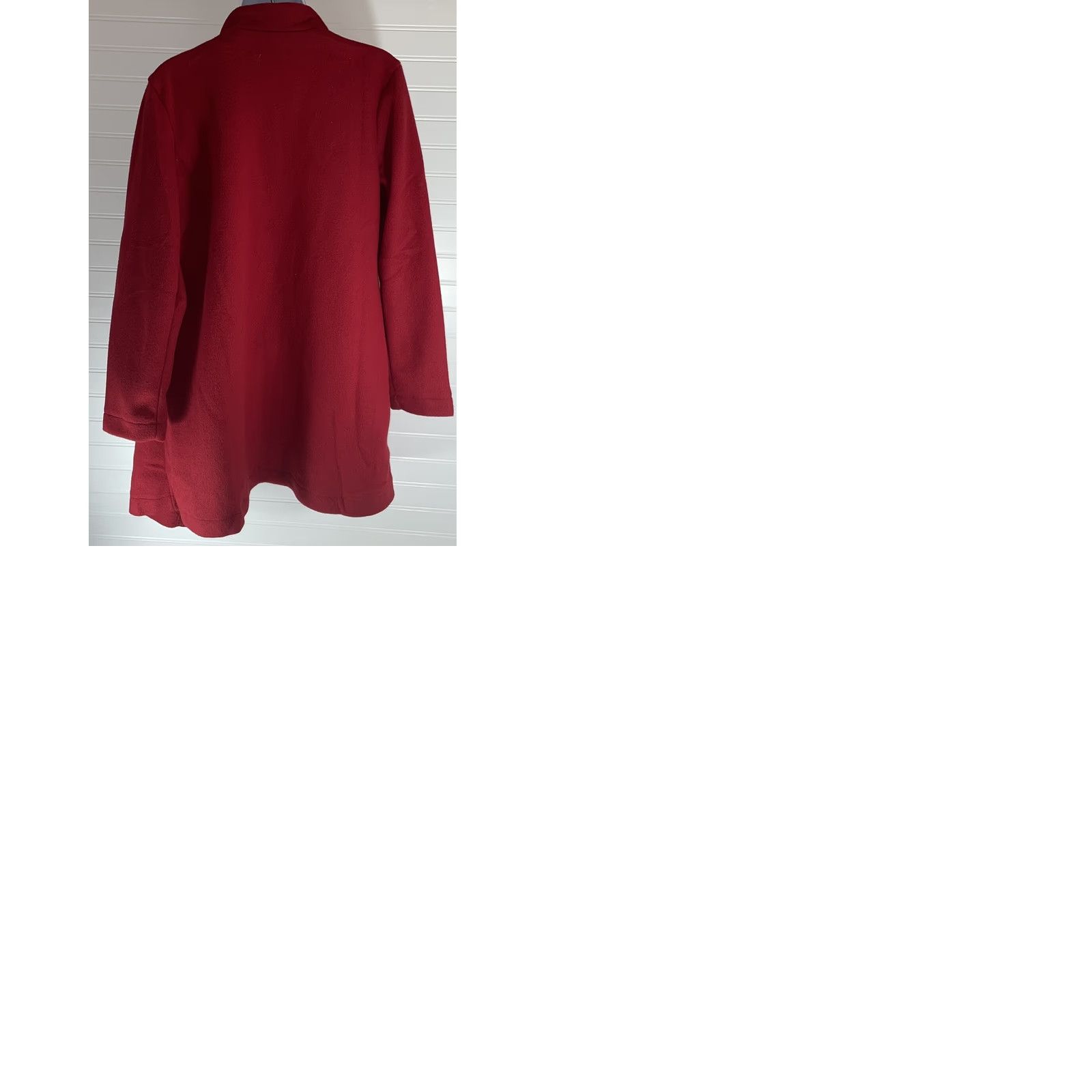 Vintage Women Red Blazer Jacket Long Sleeve Open Front Size M Casual Cotton Poly NWOT Size M / US 6-8 / IT 42-44 - 9 Thumbnail