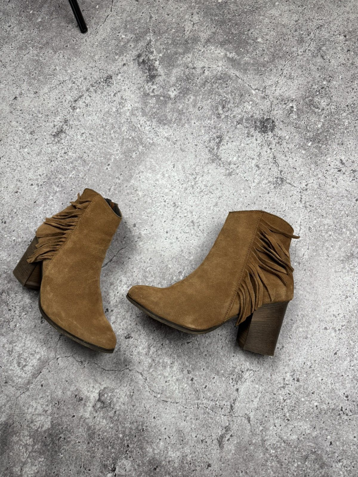 A.S.98 A.S.98 Style Western Leather/Suede Fringe CowBoy Boots Y2K Size US 7 / IT 37 - 3 Thumbnail