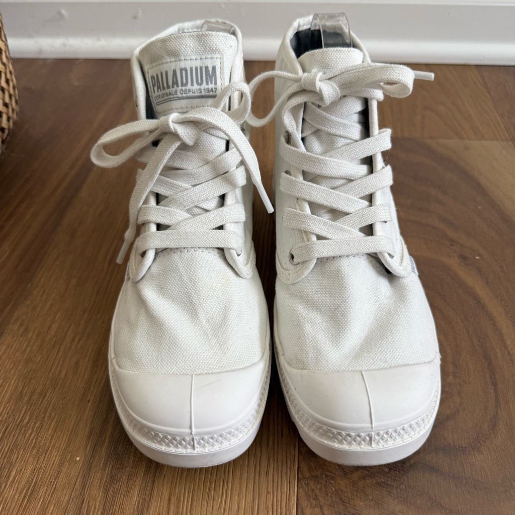 Palladium Palladium Pampa Hi Star White Chunky Lug Sole ahi Top Sneake Size US 7 / IT 37 - 5 Thumbnail