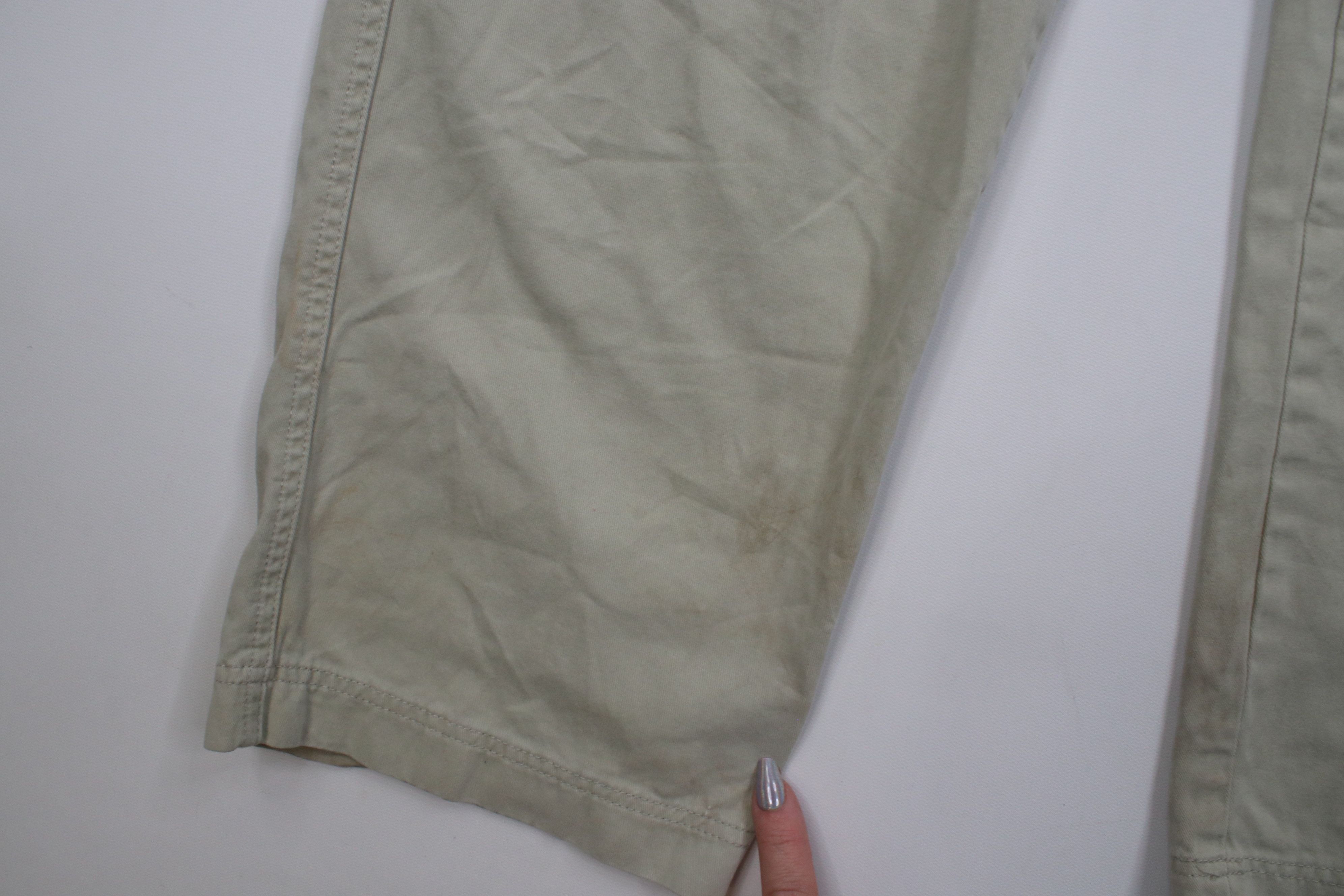 Eddie Bauer Vintage 90s Eddie Bauer Baggy Wide Leg Cargo Pants Stone Size US 34 / EU 50 - 8 Thumbnail