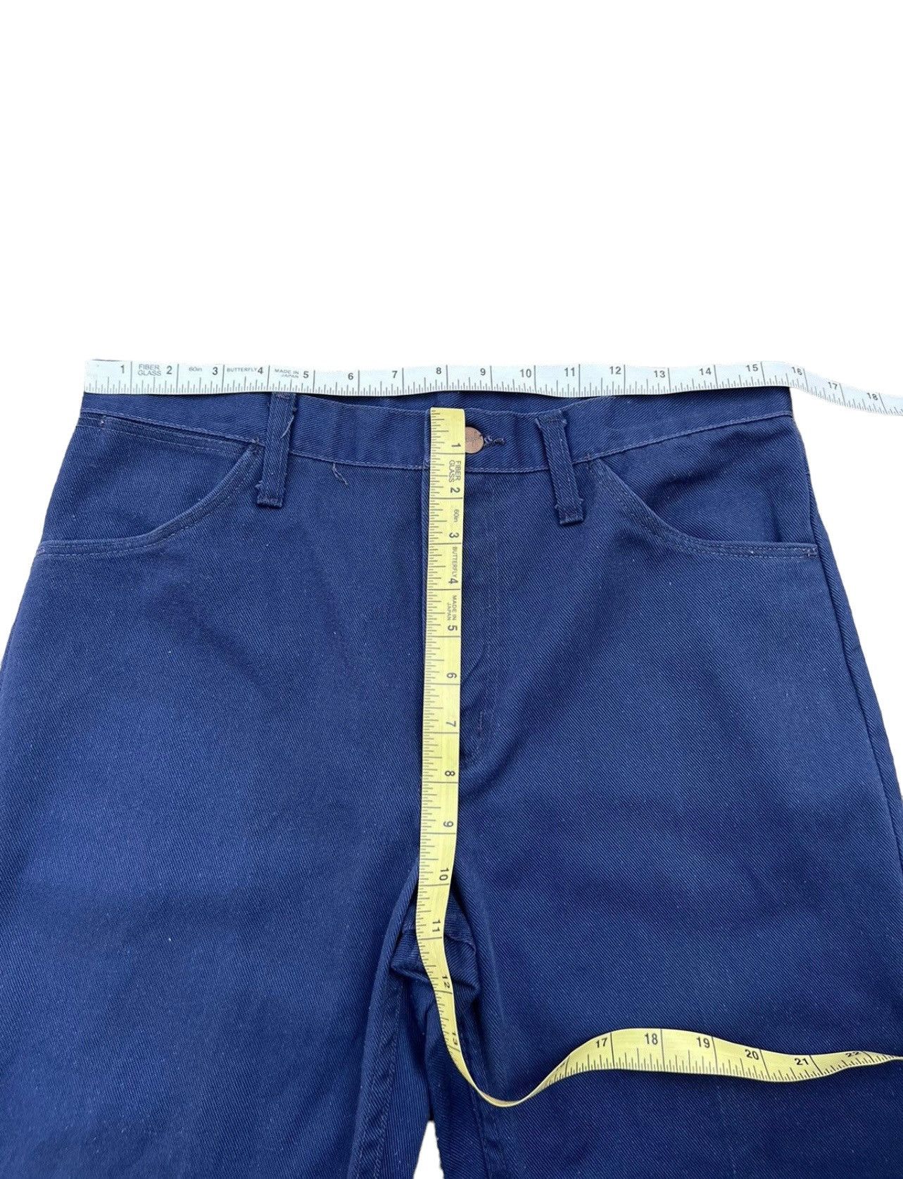 Vintage Vintage 60s Wrangler Navy Blue Flare Pant Size US 31 - 3 Thumbnail