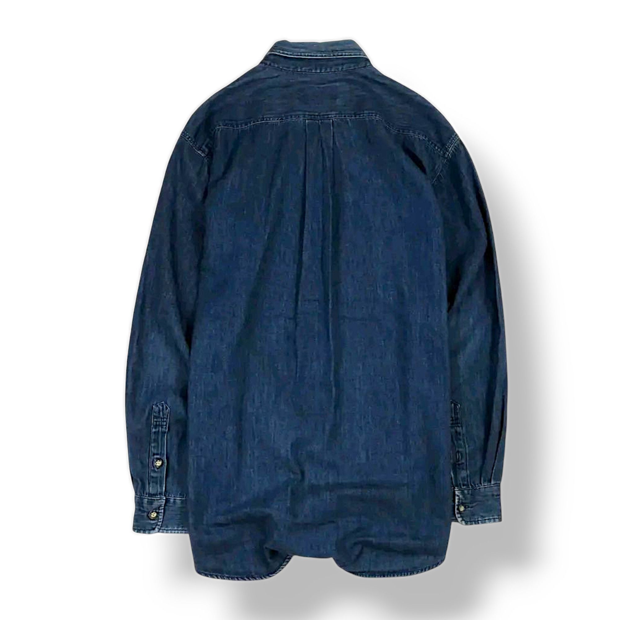 McGregor × Vintage Vintage 90s McGregor Denim Shirts Prison uniform no 8 Size US L / EU 52-54 / 3 - 6 Thumbnail