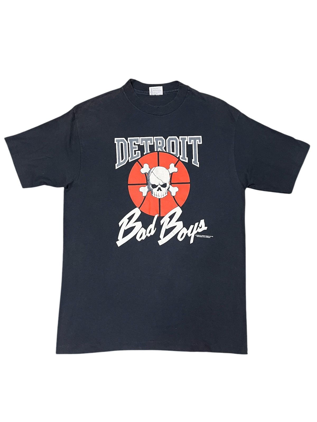 NBA × Vintage Vintage 80s Detroit Bad Boys Tshirt Size US L / EU 52-54 / 3 - 1 Thumbnail