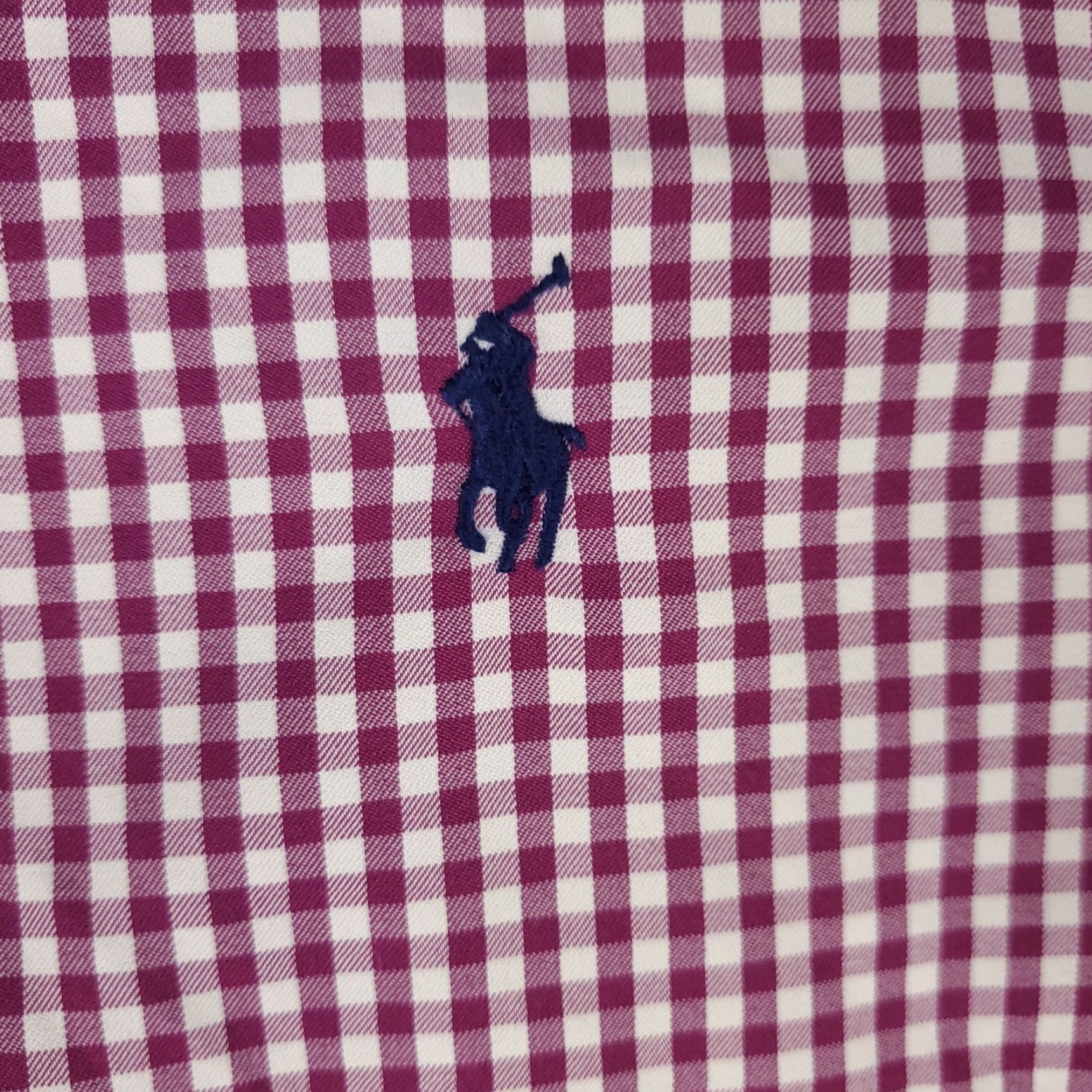 Ralph Lauren Ralph Lauren Button-Up Shirt Mens Large Purple Check Long Sleeve Performance Size US L / EU 52-54 / 3 - 3 Thumbnail