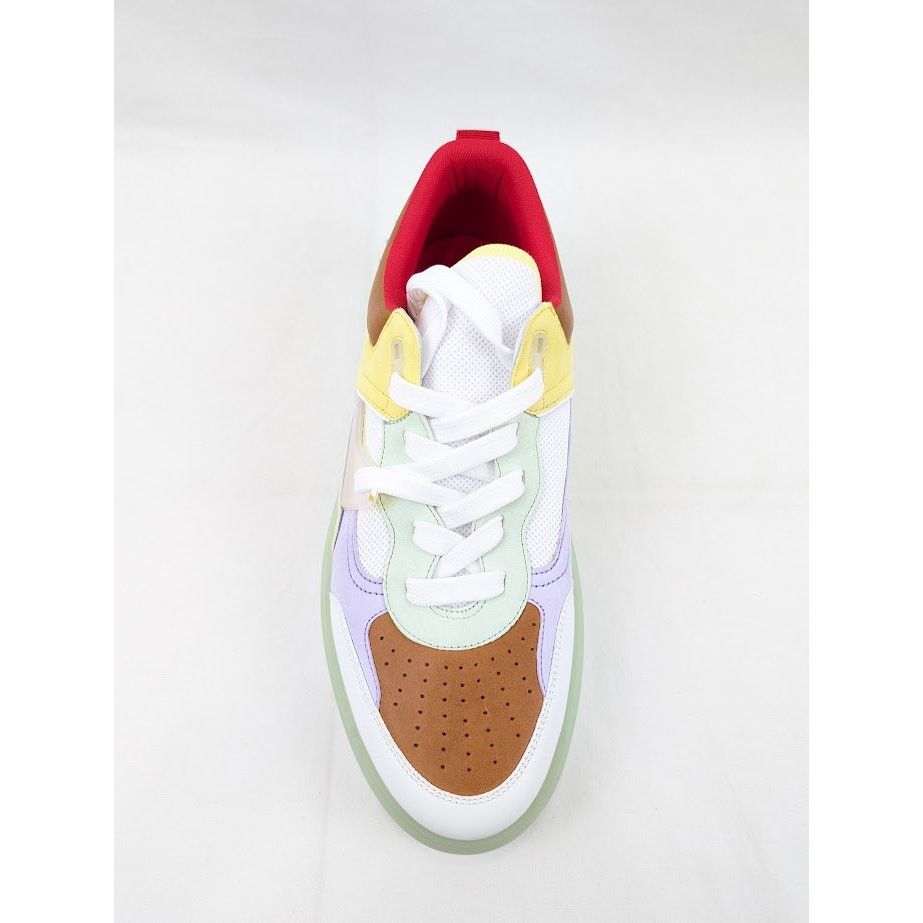 Christian Louboutin o1rshd1 Calf Astrol Loubi Flat Sneakers Studio Green/Lilac Size US 12 / EU 45 - 6 Thumbnail