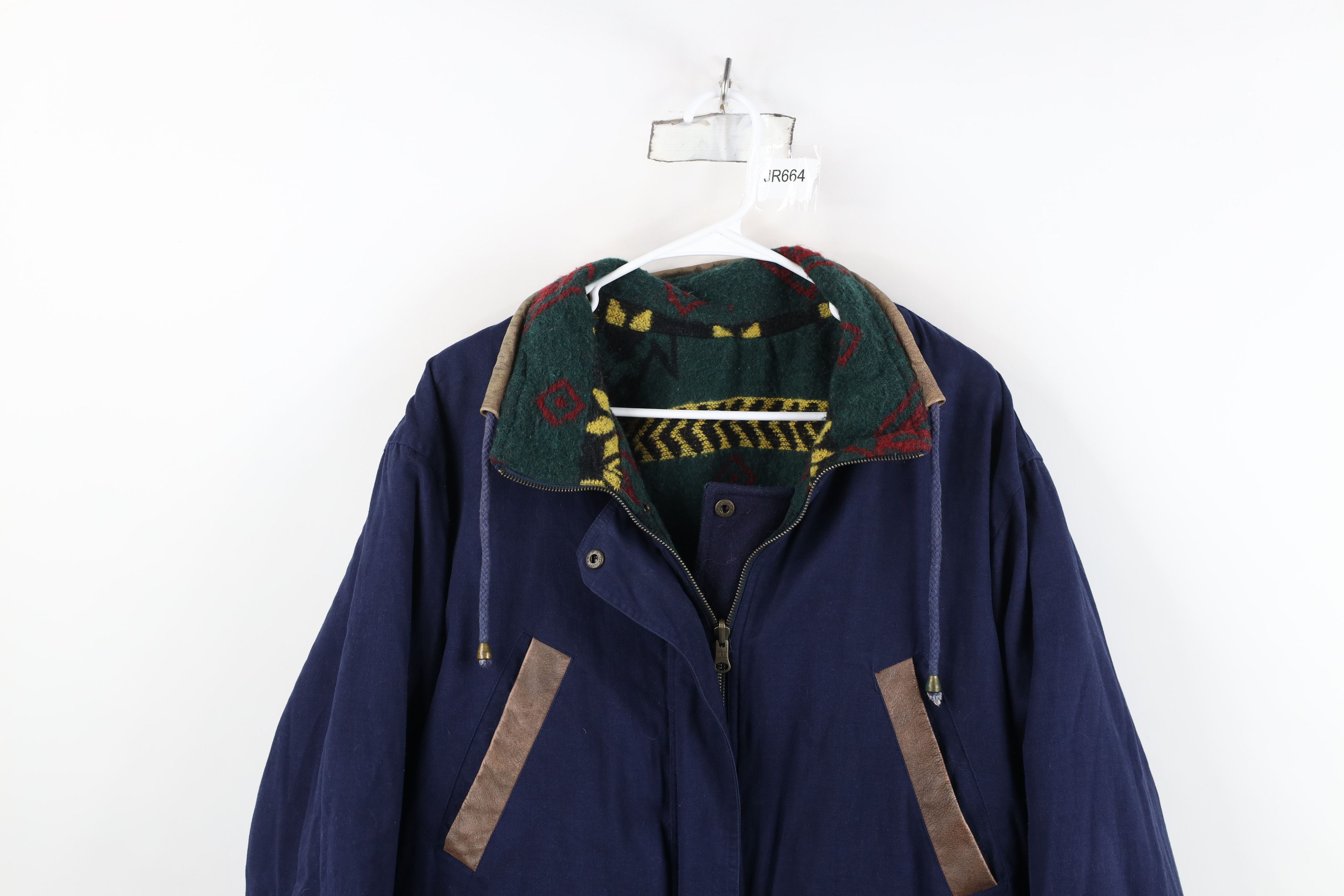 Vintage Vintage 90s Streetwear Reversible Fair Isle Canvas Jacket Size US S / EU 44-46 / 1 - 12 Thumbnail