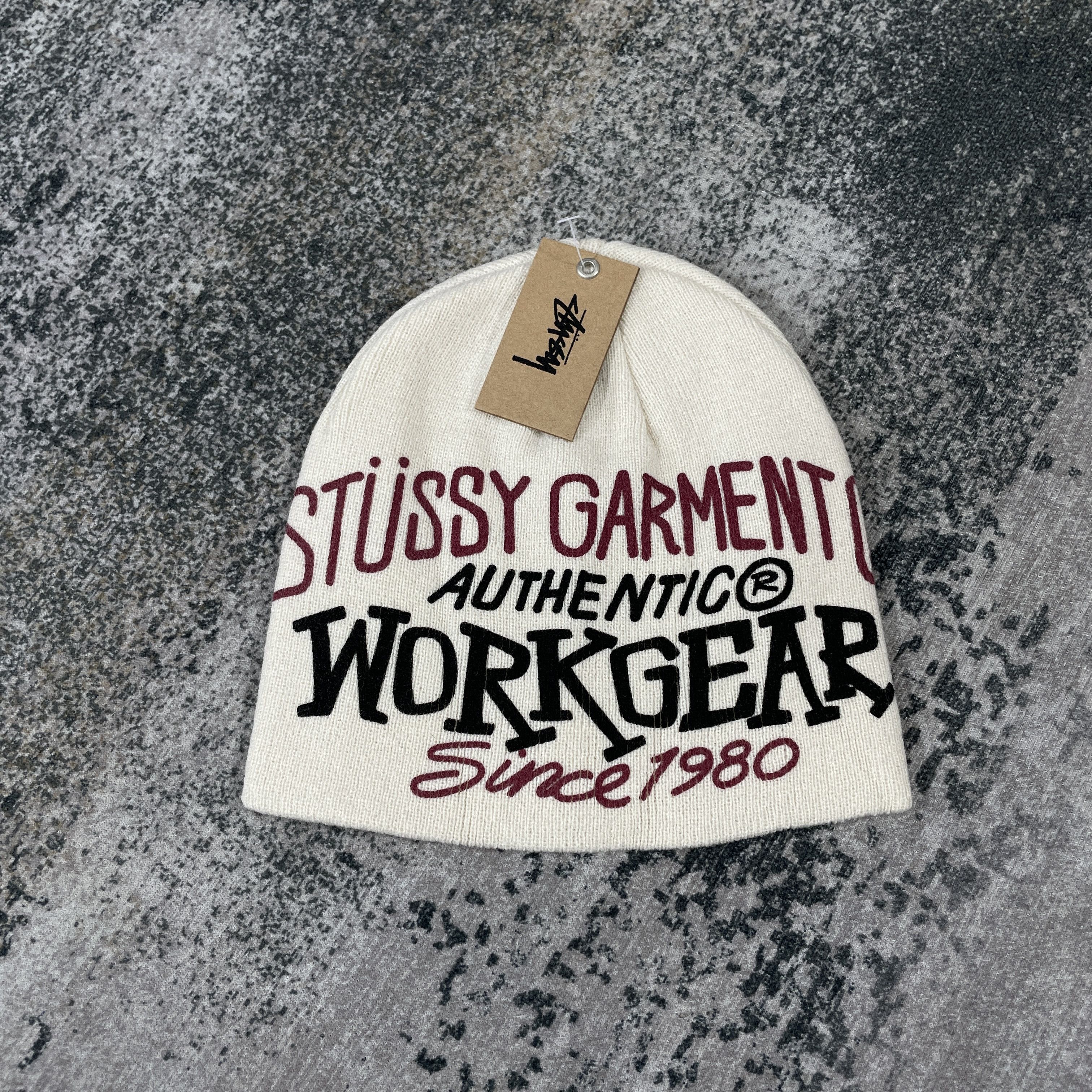Other Stussy Work Gear Skullcap Beanie Bone Size ONE SIZE - 3 Thumbnail