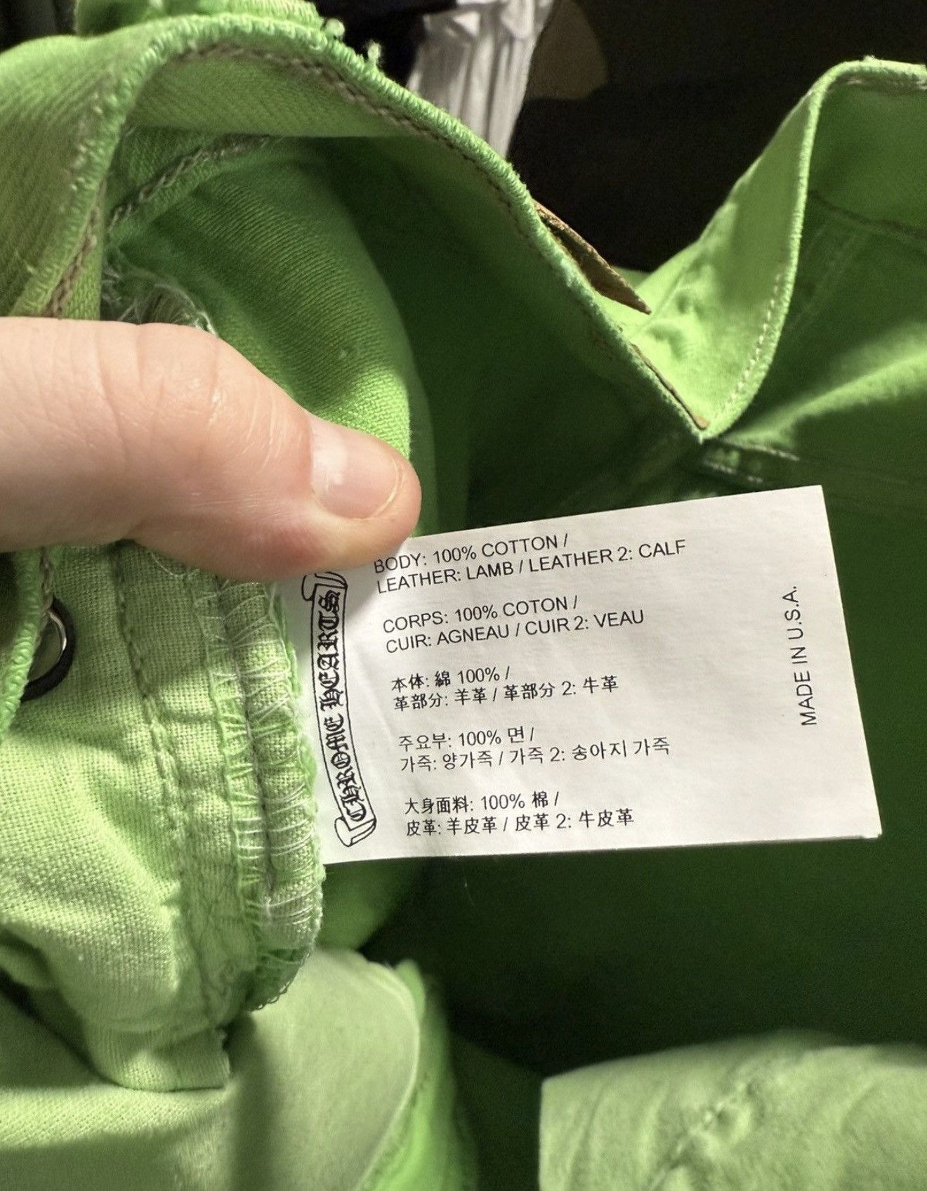 Chrome Hearts Chrome Hearts Green Cross Patch Levis Size US 34 / EU 50 - 8 Thumbnail