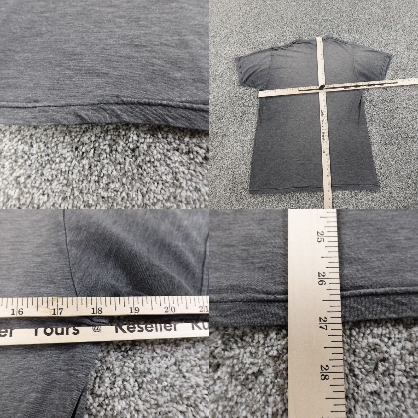 Hurley Hurley Shirt Mens S Gray Surf Skateboard Grunge Fade Short Sleeve Size US S / EU 44-46 / 1 - 8 Thumbnail