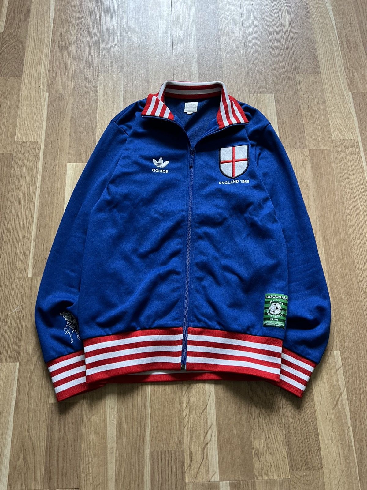 Adidas Adidas vintage track zip up jacket football England 1966 Size US M / EU 48-50 / 2 - 1 Thumbnail