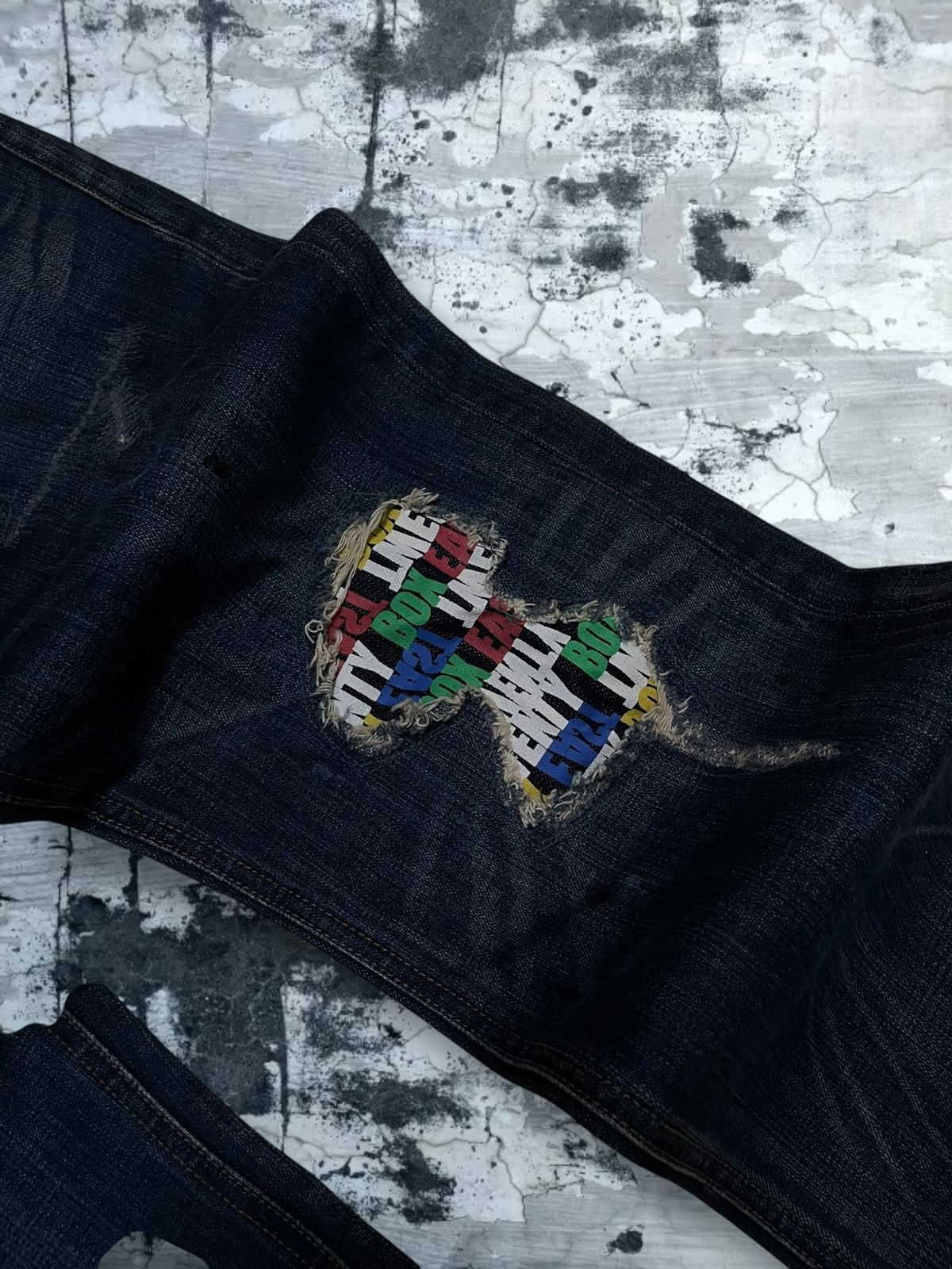 Hysteric Glamour Vintage Japan Designer Identifying Label Patchwork Denim Size US 31 - 9 Thumbnail