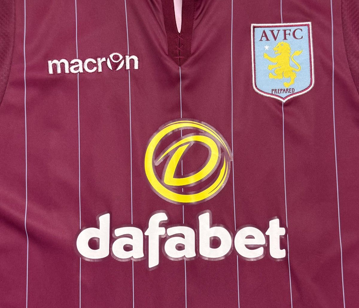 Macron Aston Villa 2014 2015 Home Shirt Soccer Jersey Macron Size US XL / EU 56 / 4 - 5 Thumbnail