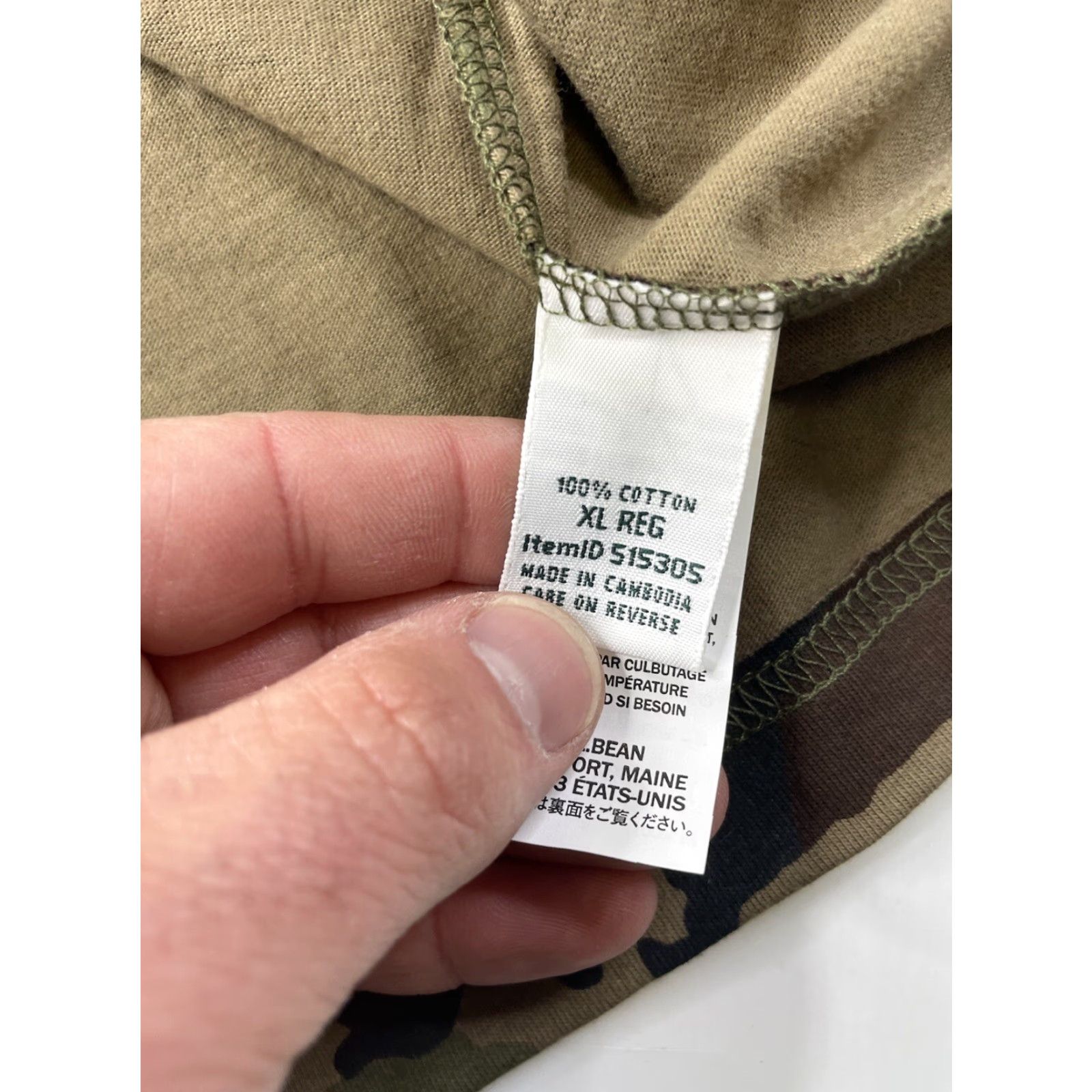 Vintage NWT L.L. Bean x Peanuts Shirt Camouflage “Take A Hike” T-Shirt Mens XL Green Camouflage Peanuts Logo Crew Neck Short Sleeve Cotton 100% Shirt Mens XL Size US XL / EU 56 / 4 - 8 Thumbnail