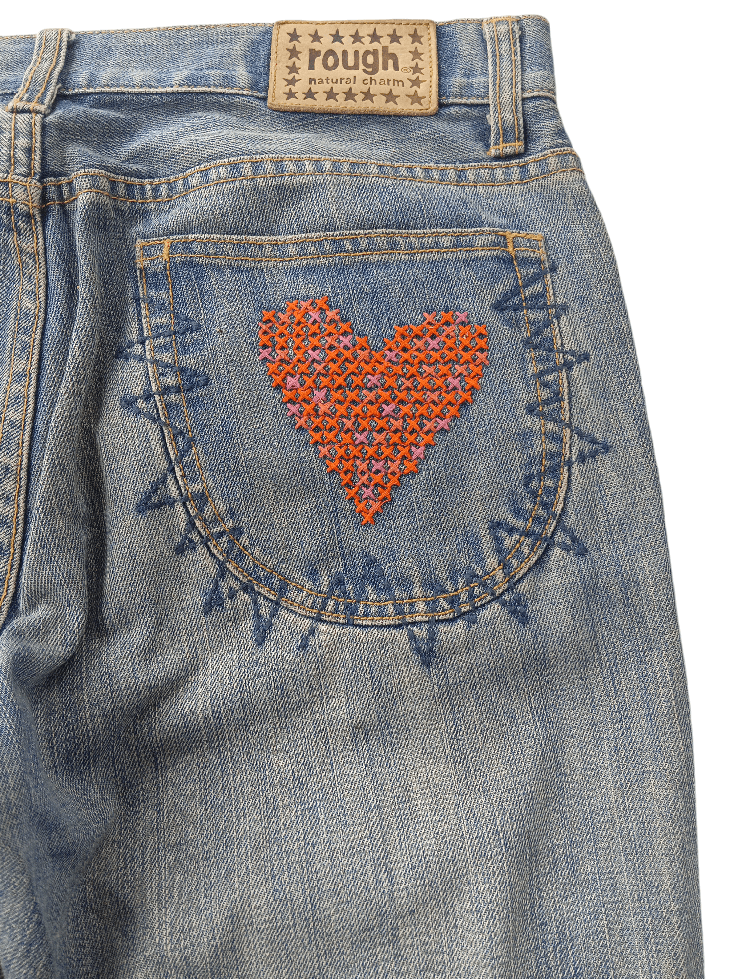 Japanese Brand japanese brands rough union made sashiko love Size US 31 - 3 Thumbnail