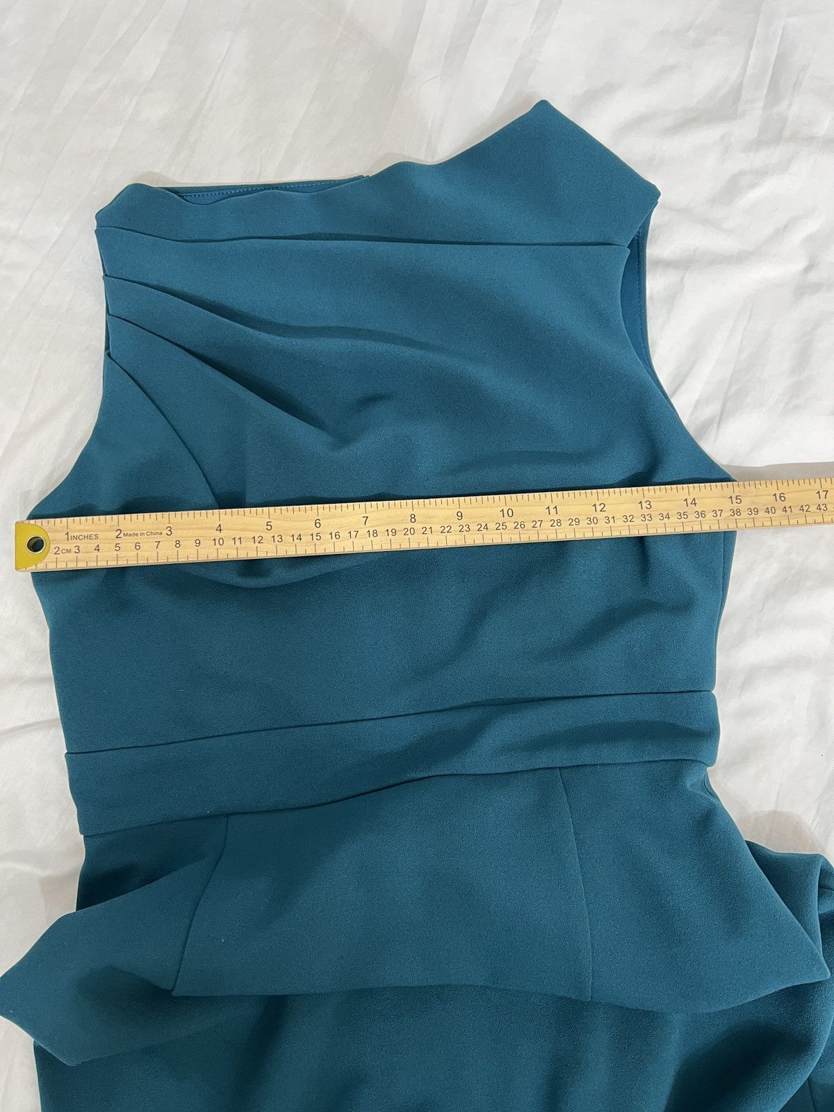 Vince Camuto Vince Camuto Teal Sleeveless Midi Sheath Dress size 2 Size XS / US 0-2 / IT 36-38 - 7 Thumbnail