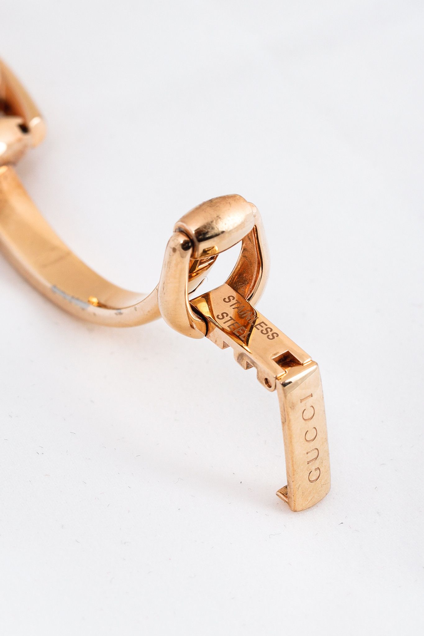 Gucci Gucci YA139507 Rose Gold Horsebit Bangle Watch Size ONE SIZE - 6 Thumbnail