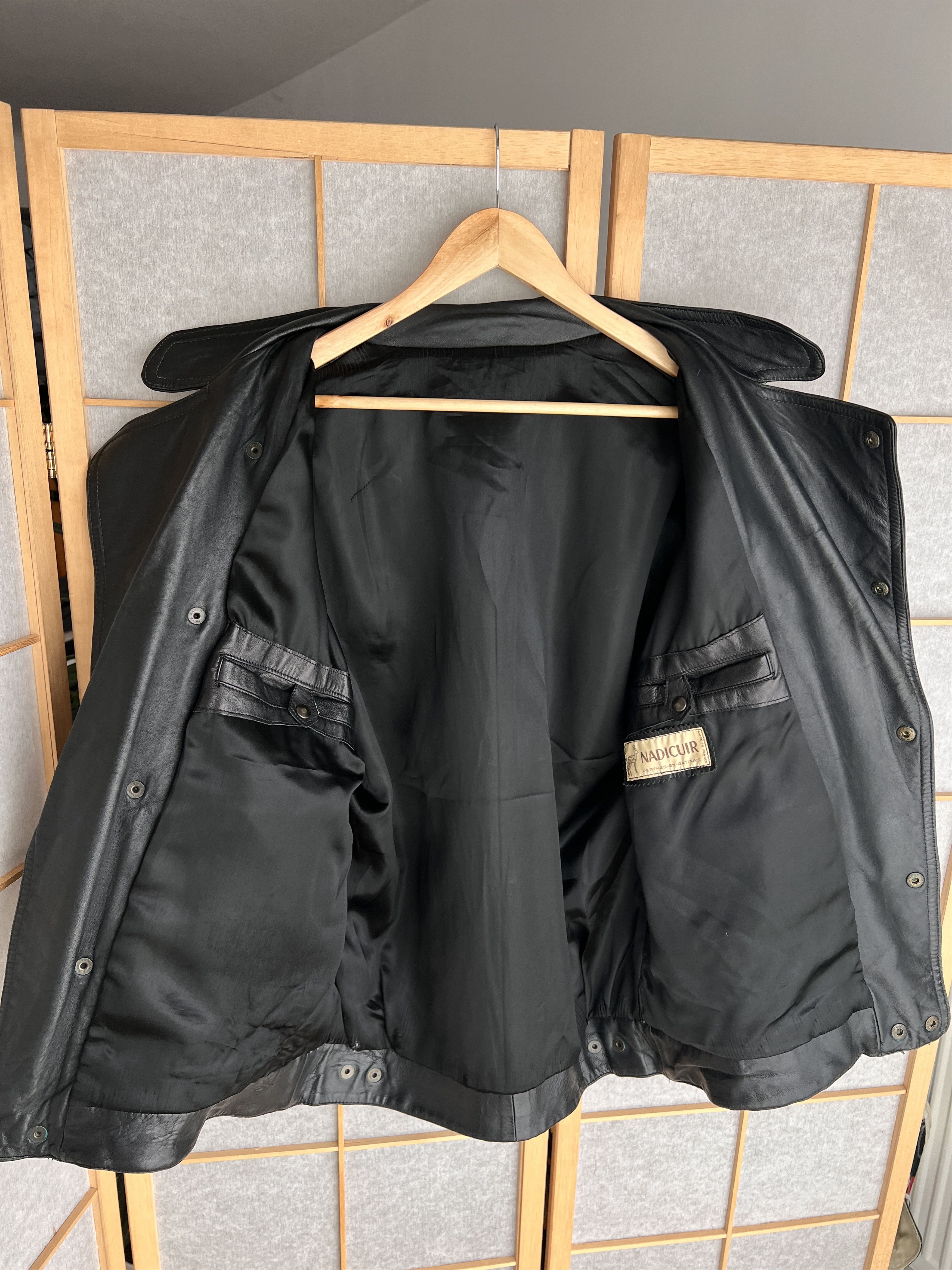 Hysteric Glamour Rare Asymmetric rick owens type leather bomber racing jacket Size US L / EU 52-54 / 3 - 16 Thumbnail