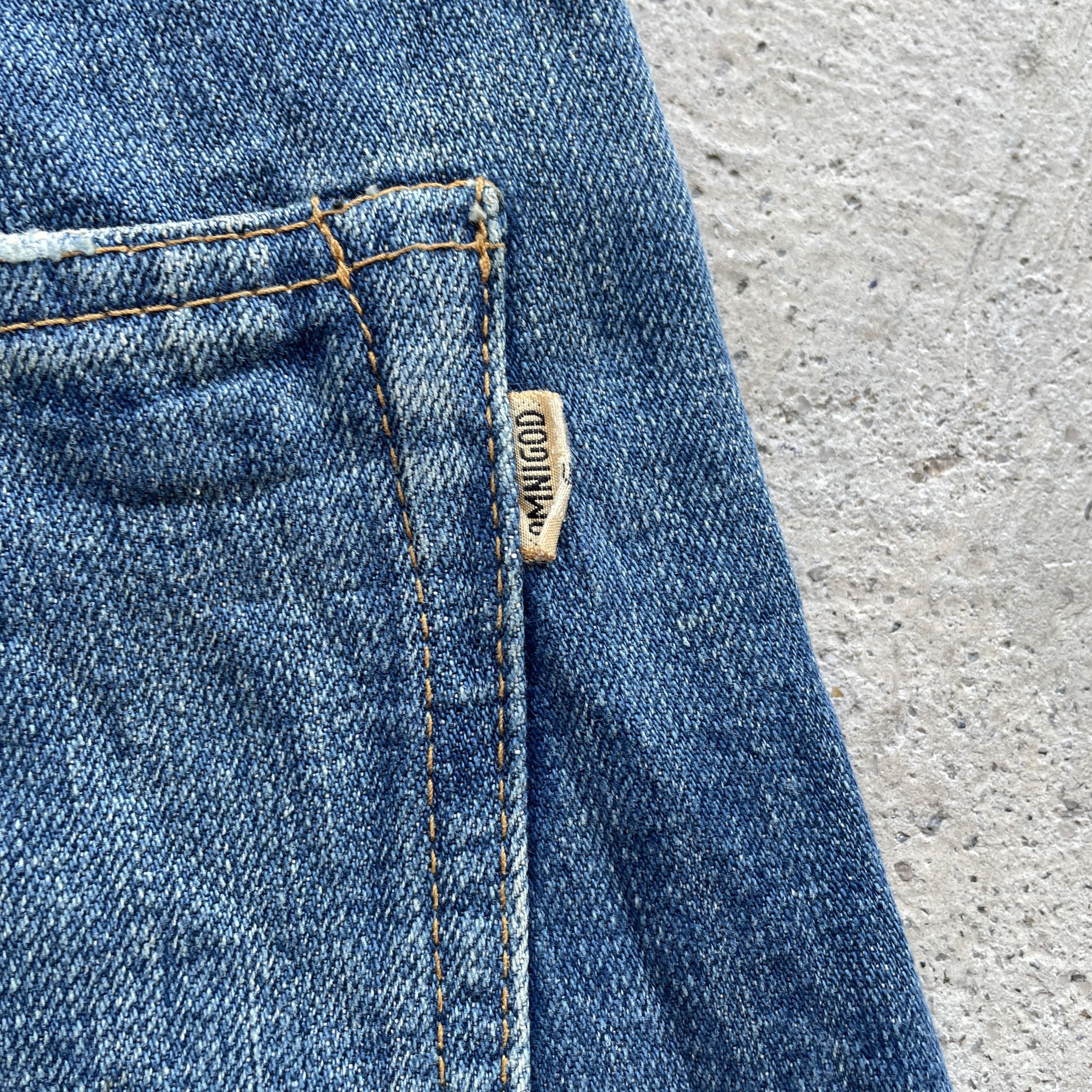 OMNIGOD Vintage OMNIGOD Denim Distressed Selvedge Faded Jeans Pants Size US 32 / EU 48 - 13 Thumbnail