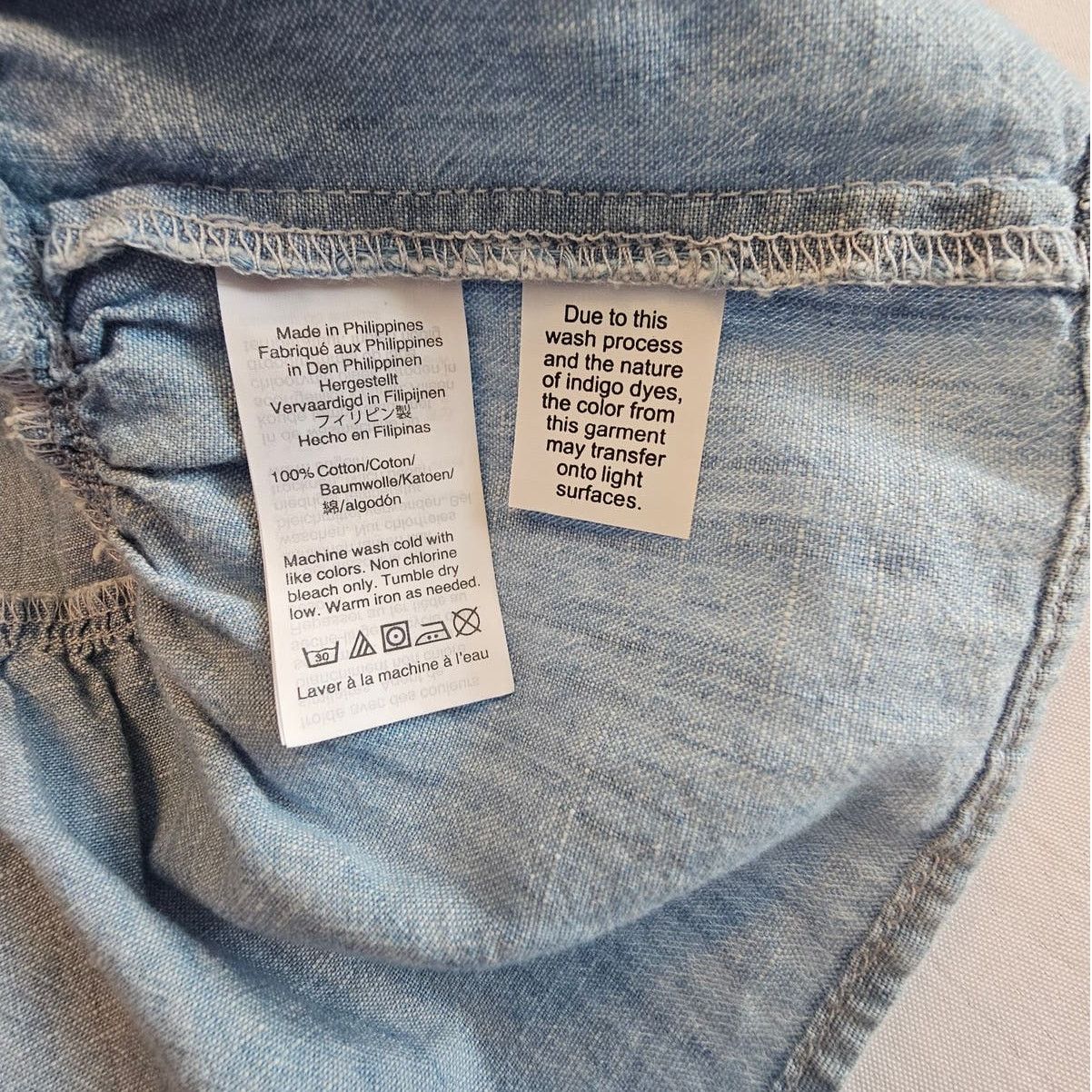 Madewell EUC *Madewell* Women's Ruffle-Strap Denim Blue Cami Top 00 Size XXS / US 00 / IT 34 - 9 Thumbnail
