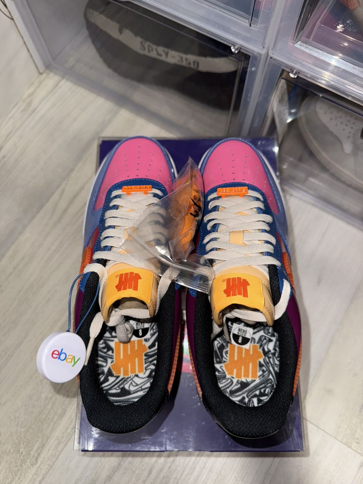 Nike × Undefeated Undefeated Nike Air Force 1 Low Multi Patent Total Orange Size US 8 / EU 41 - 6 Thumbnail