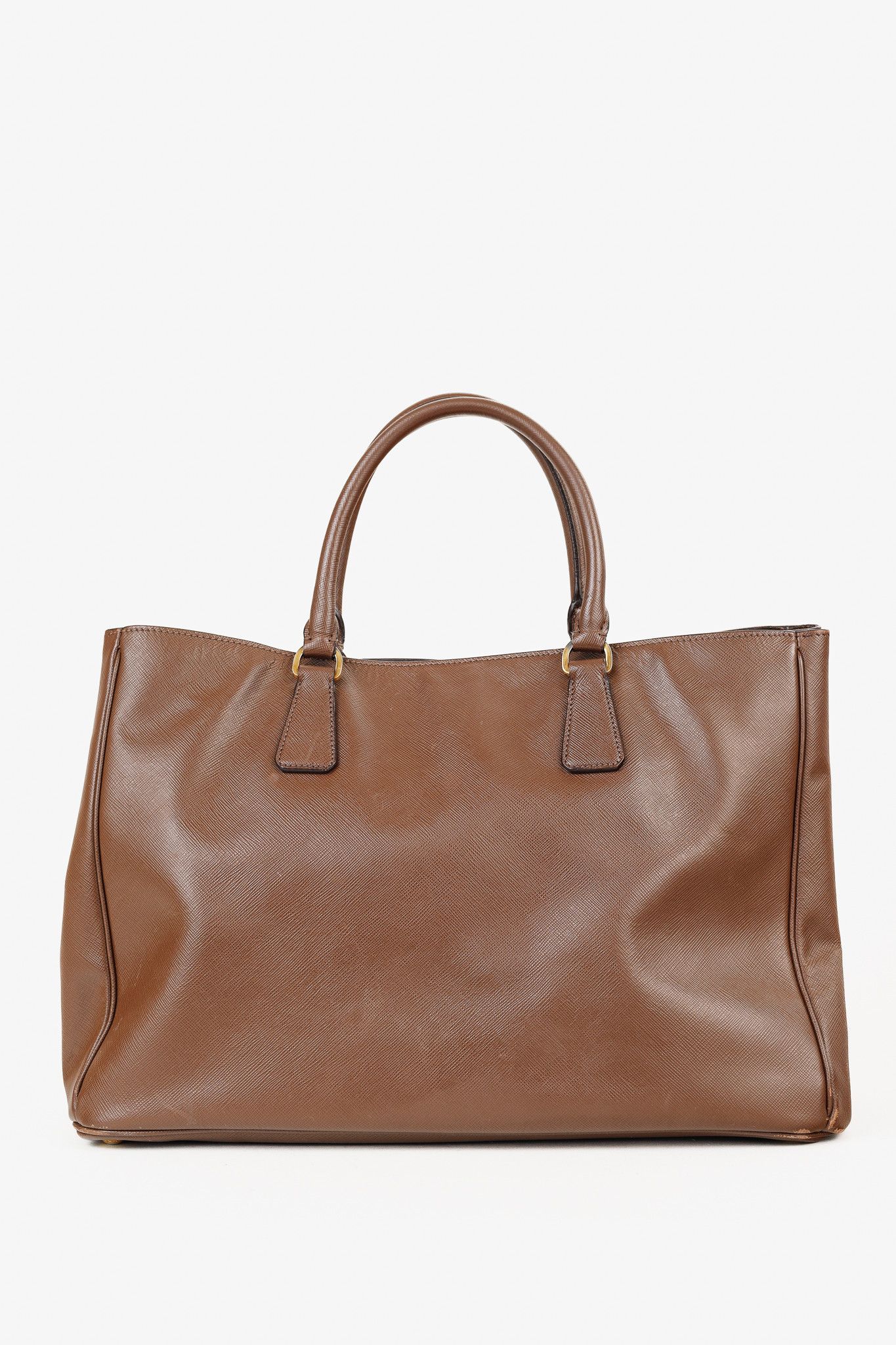 Prada Prada Galleria Medium Brown Saffiano Leather Tote Size ONE SIZE - 4 Thumbnail