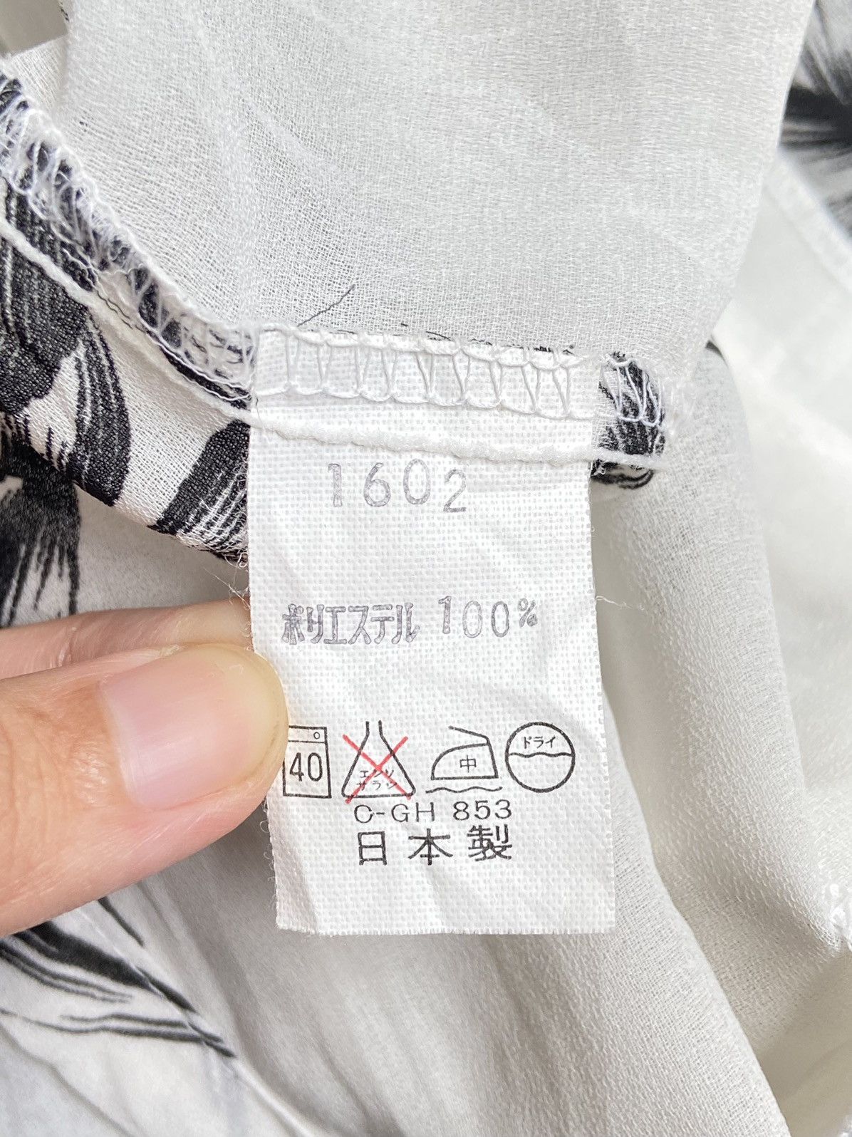 Designer × Japanese Brand ASTEC LIVE White Flower Motive Shirt Size US S / EU 44-46 / 1 - 12 Thumbnail