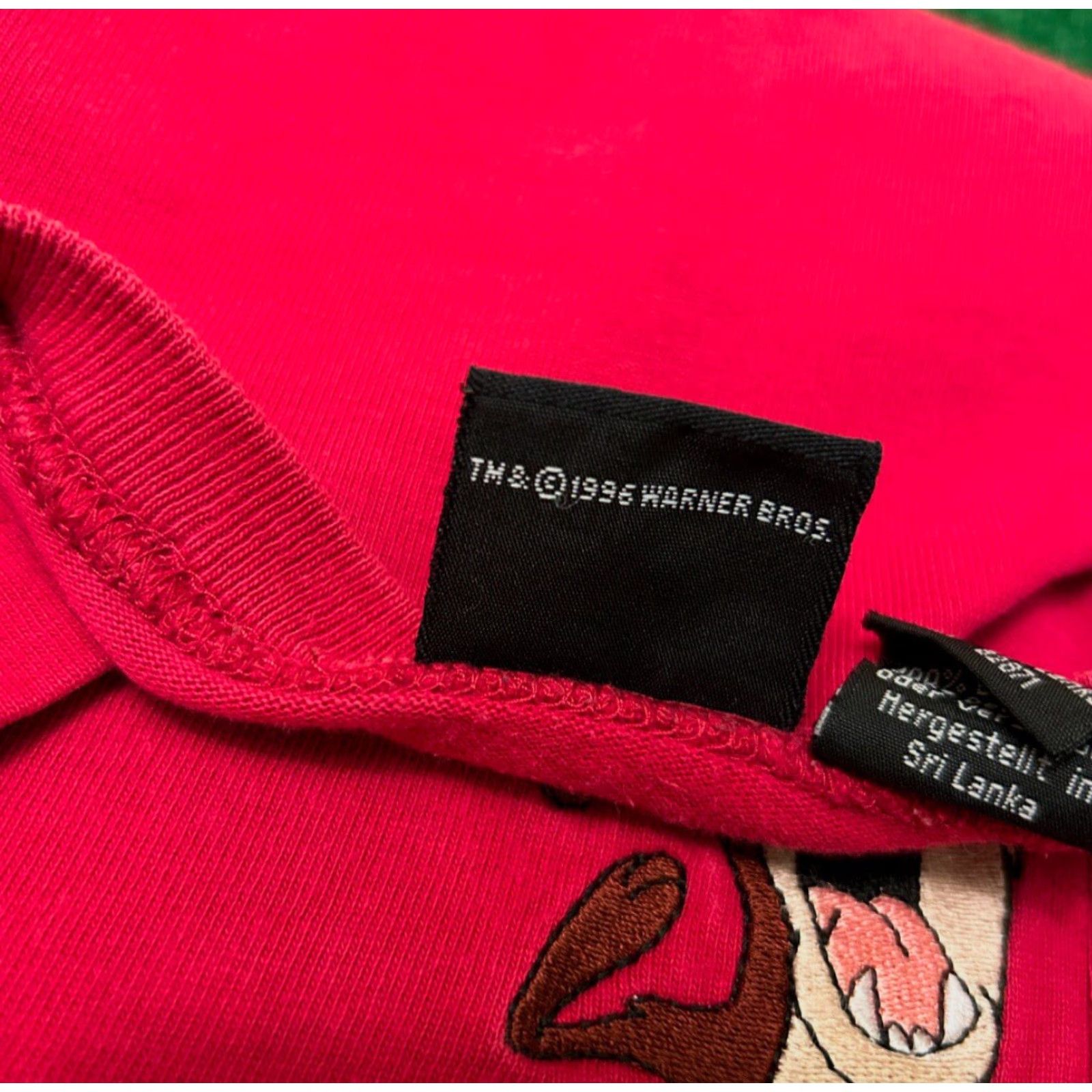Vintage VINTAGE Looney Tunes Embroidered Bugs Bunny Taz Pocket Shirt XL Red 1990s 90s Mens Pocket Shirt Size US XL / EU 56 / 4 - 3 Thumbnail