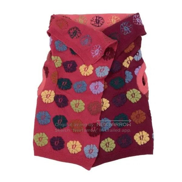 Comme des Garcons Comme Des Garcons size F Pink Vintage Floral Design Knit T Size S / US 4 / IT 40 - 2 Thumbnail