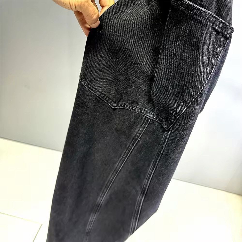 Jean Hip Hop Stacked Baggy Jeans Size US 33 - 9 Thumbnail