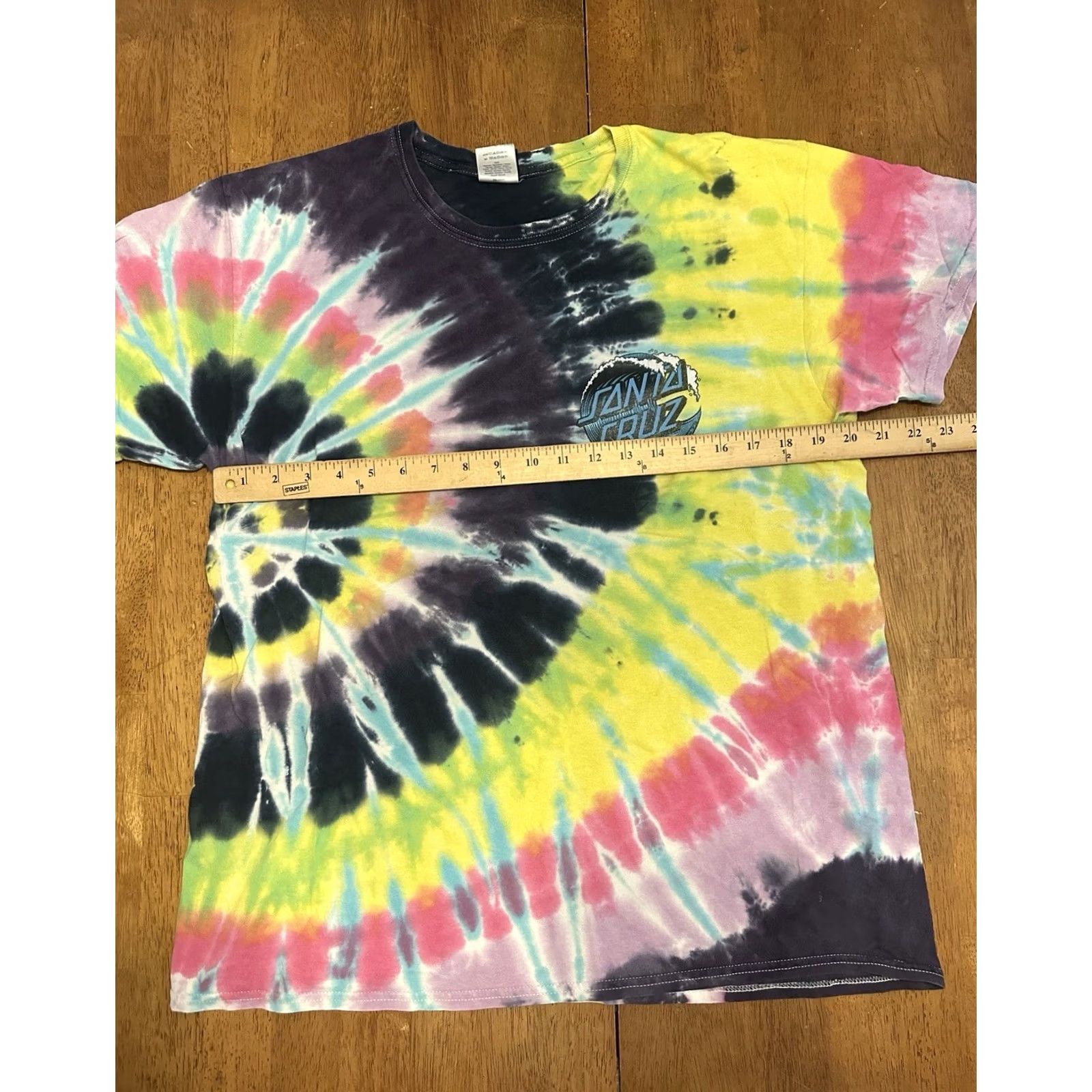 Vintage Santa Cruz Skateboards Tie Dye T Shirt Large Men Size US L / EU 52-54 / 3 - 5 Thumbnail