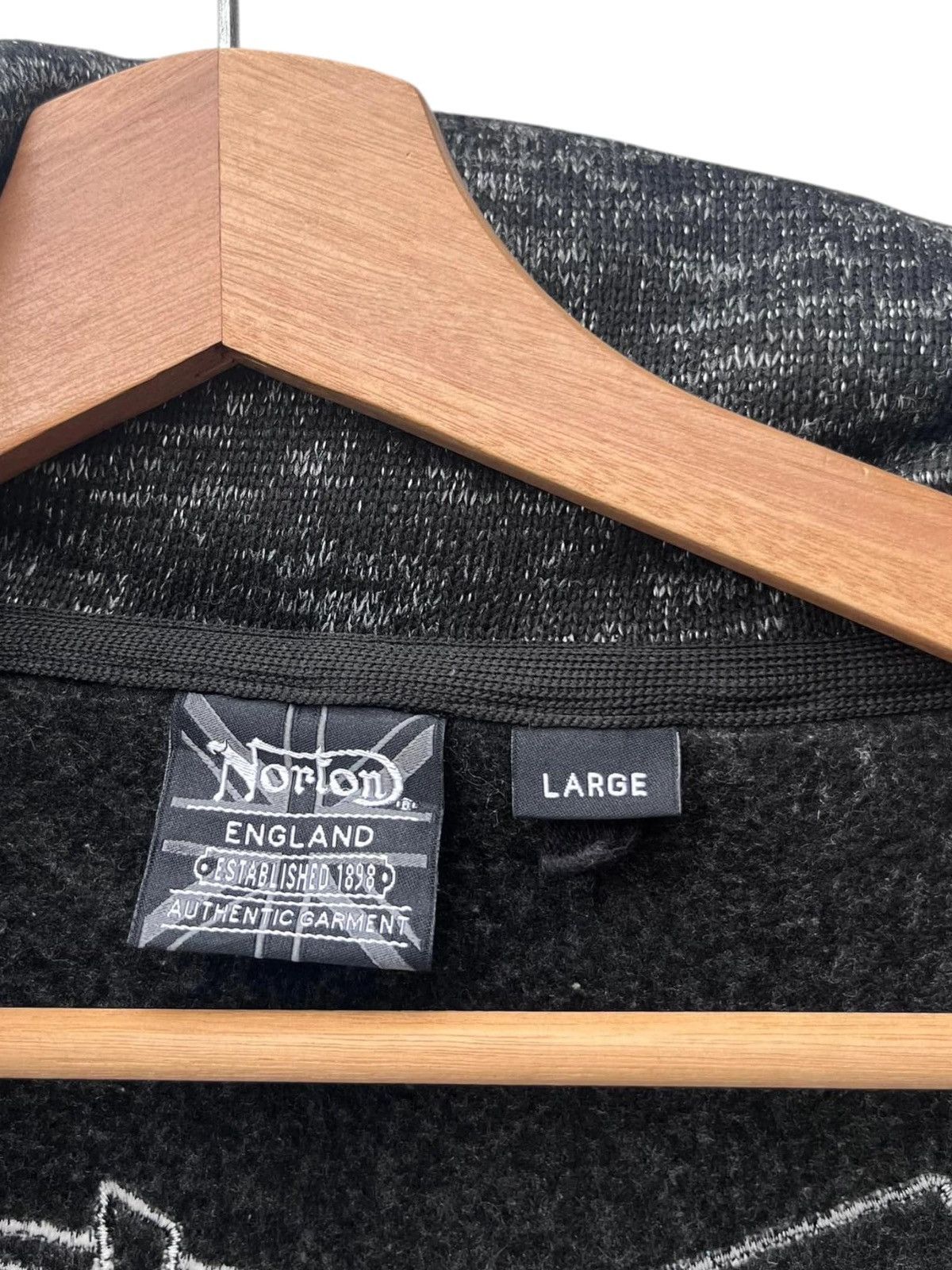 Norton Norton Motorcycle Volume Neck Zip Knitted Jacket Size US L / EU 52-54 / 3 - 10 Thumbnail