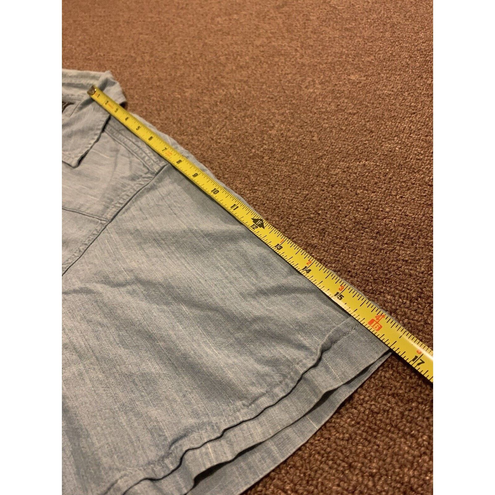 Lucky Brand Lucky Brand Dungarees Shirt Mens L Blue Cotton Button Down Size US L / EU 52-54 / 3 - 7 Thumbnail