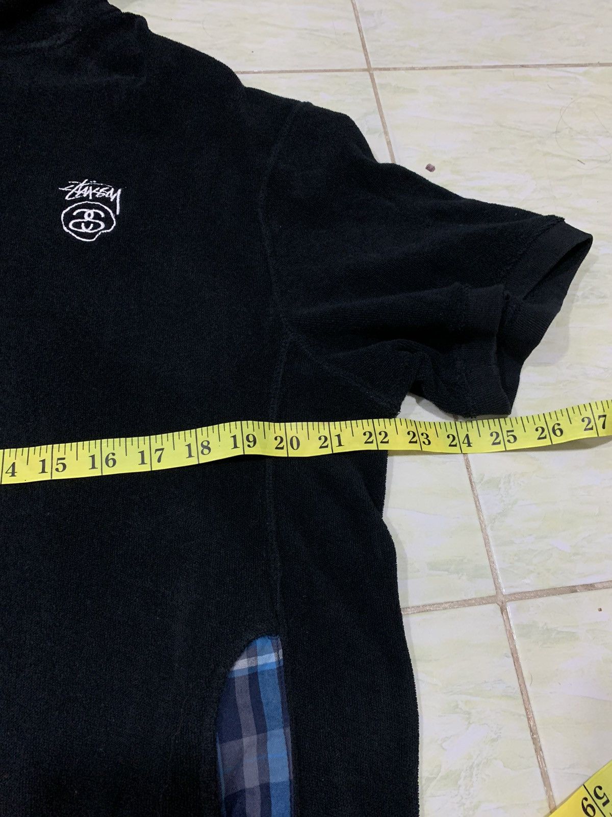 Japanese Brand STUSSY SHORT SLEEVES HOODIE Size US L / EU 52-54 / 3 - 10 Thumbnail