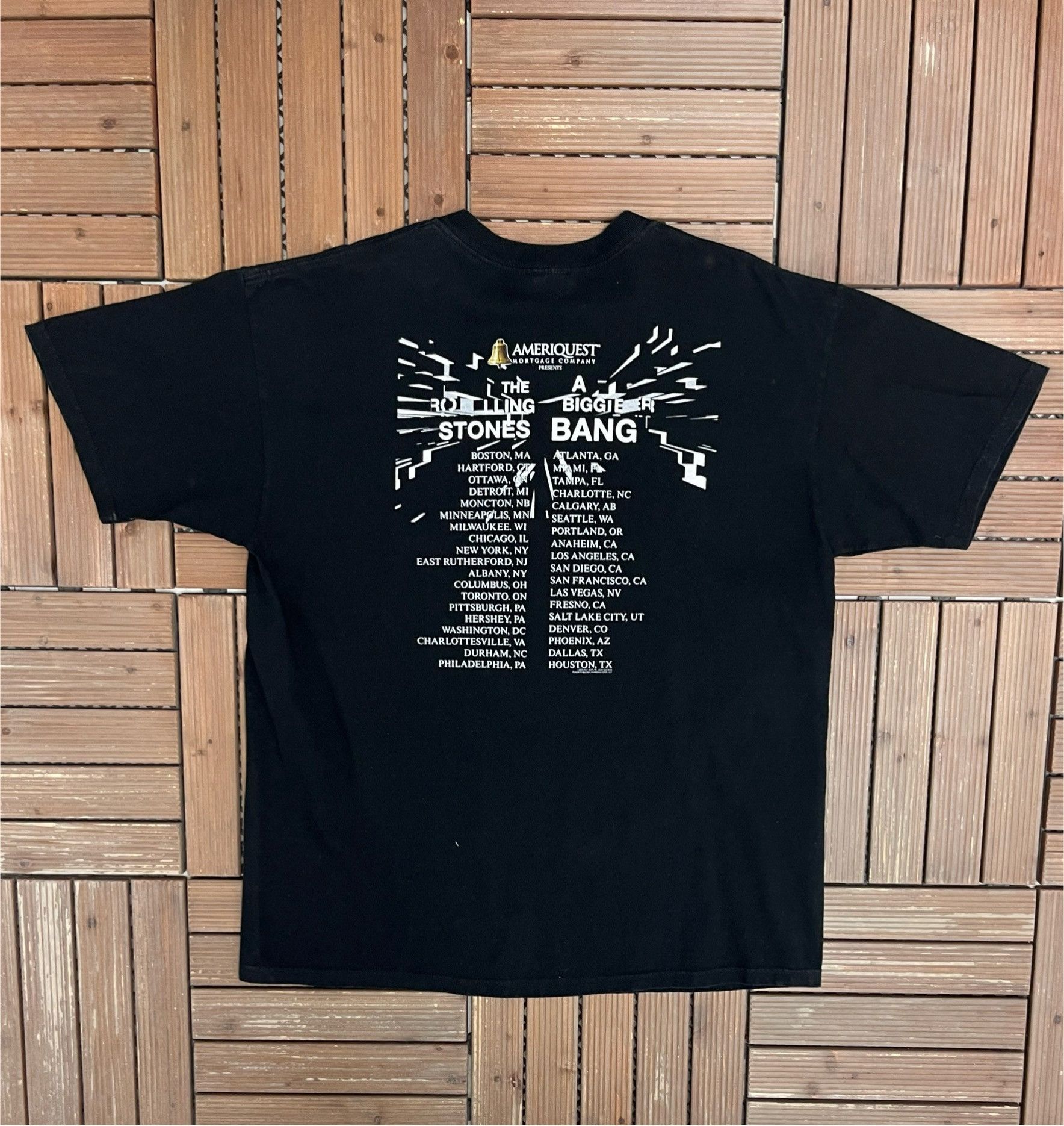 Vintage The Rolling Stones A Bigger Band Tour Vintage T-Shirt Tee Size US XL / EU 56 / 4 - 4 Thumbnail
