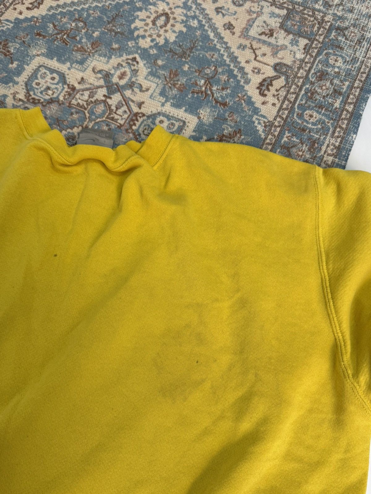 Nike Vintage 2000s Nike Yellow Sweatshirt Size US XL / EU 56 / 4 - 11 Thumbnail