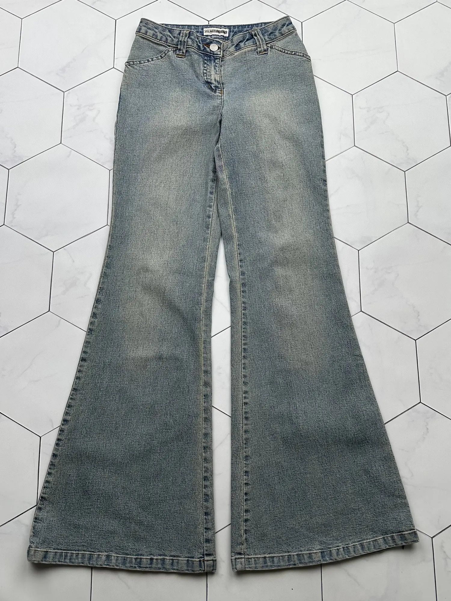 Vintage Super Flare Jeans (B519)E2
