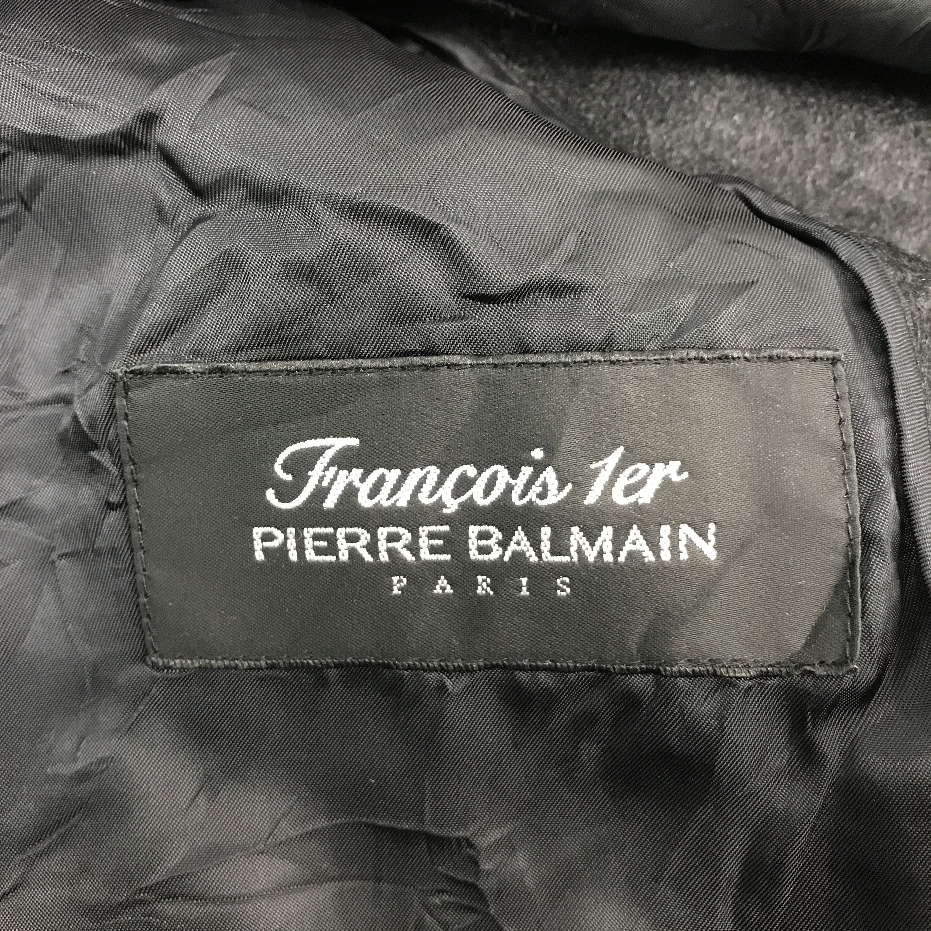 Pierre Balmain × Vintage pierre balmain paris Wool button Long coat jacket Size US L / EU 52-54 / 3 - 10 Thumbnail