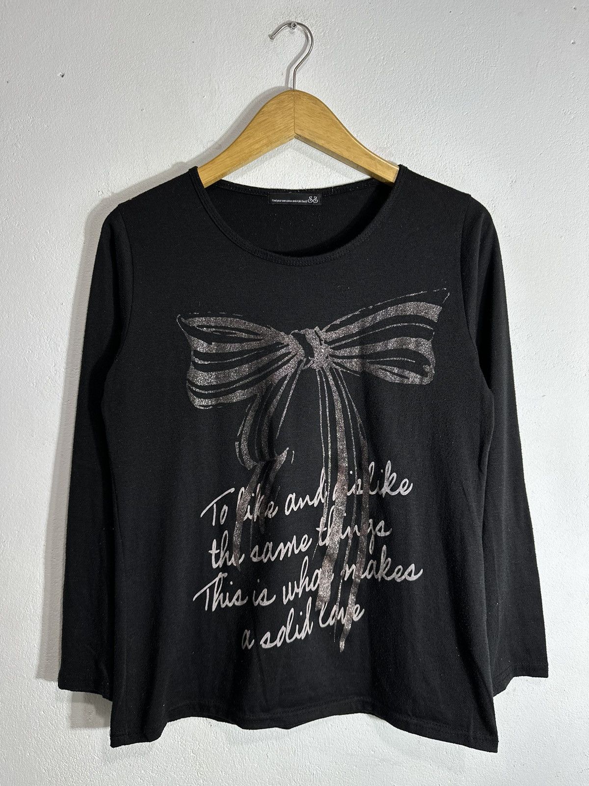 20471120 S2 QUOTES POEM LONG SLEEVE TEE IFSIXWASNINE LGB STYLE Size M / US 6-8 / IT 42-44 - 2 Thumbnail