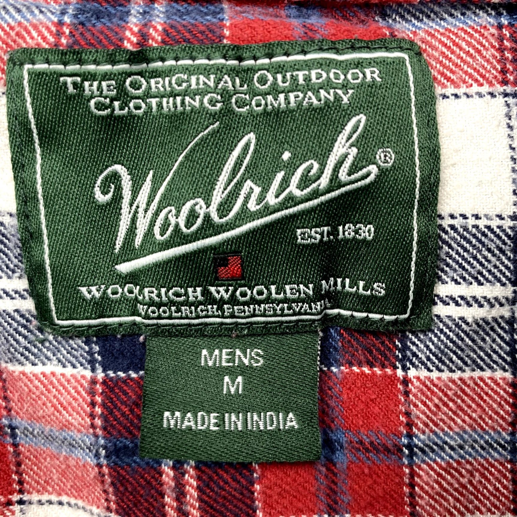 Vintage VINTAGE Woolrich Shirt Plaid Flannel Button-Up Outdoor Mens Adult Medium Red Size US M / EU 48-50 / 2 - 6 Thumbnail