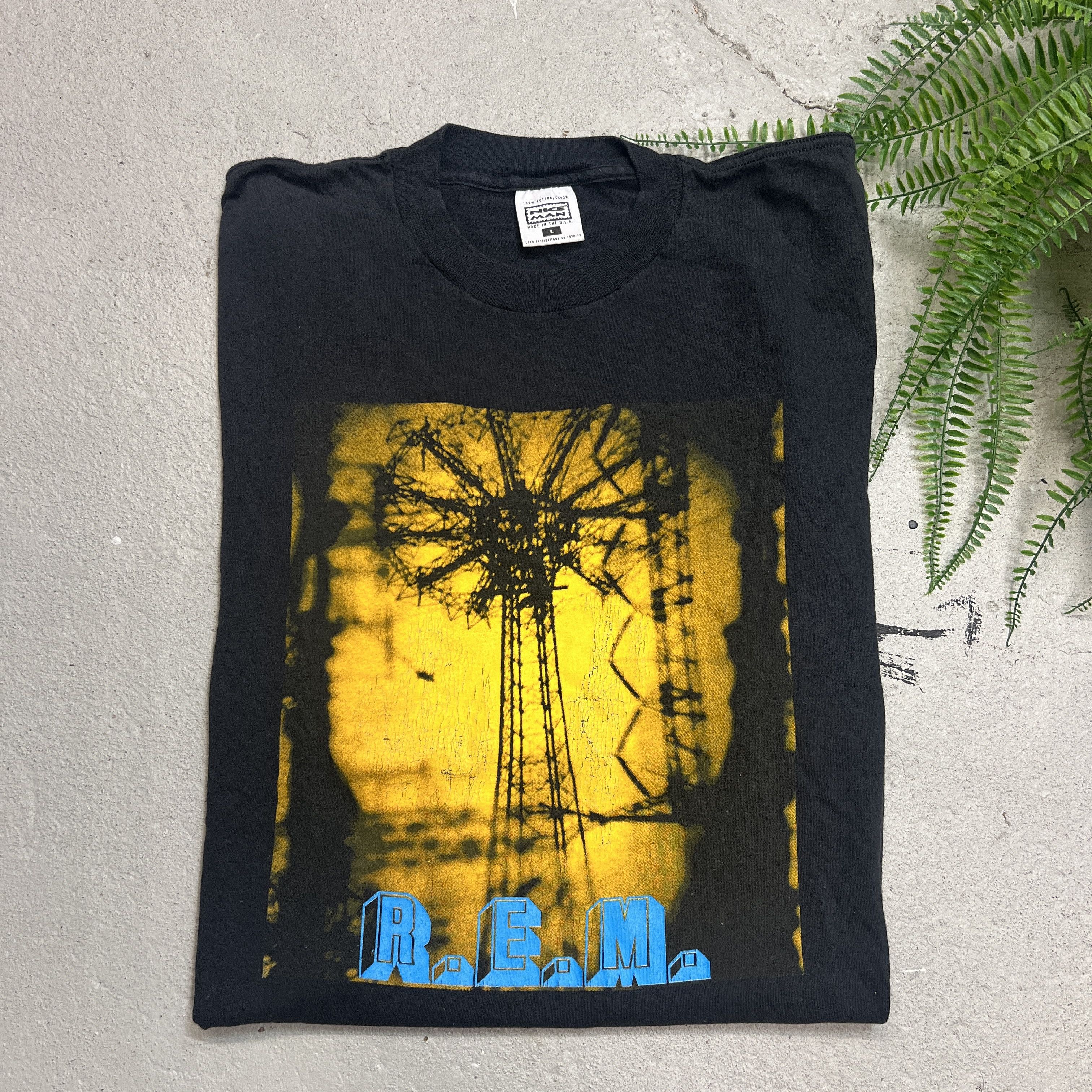R.E.M. × Vintage 1995 R.E.M. Tour Band Rock Promo Tee Size US L / EU 52-54 / 3 - 1 Thumbnail