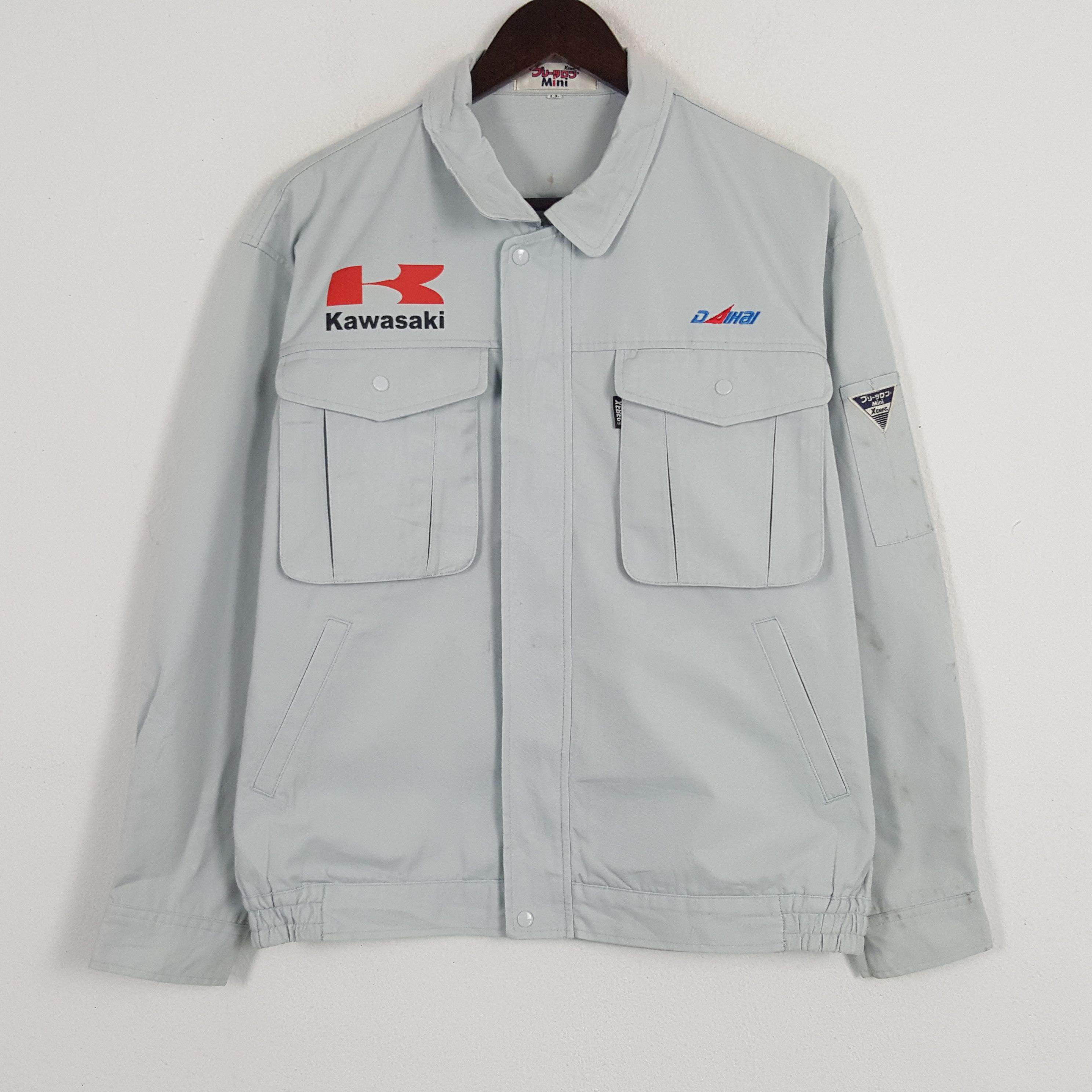 Japanese Brand × Vintage Vintage Kawasaki Sport Racing Custom Art Jacket Size US L / EU 52-54 / 3 - 3 Thumbnail