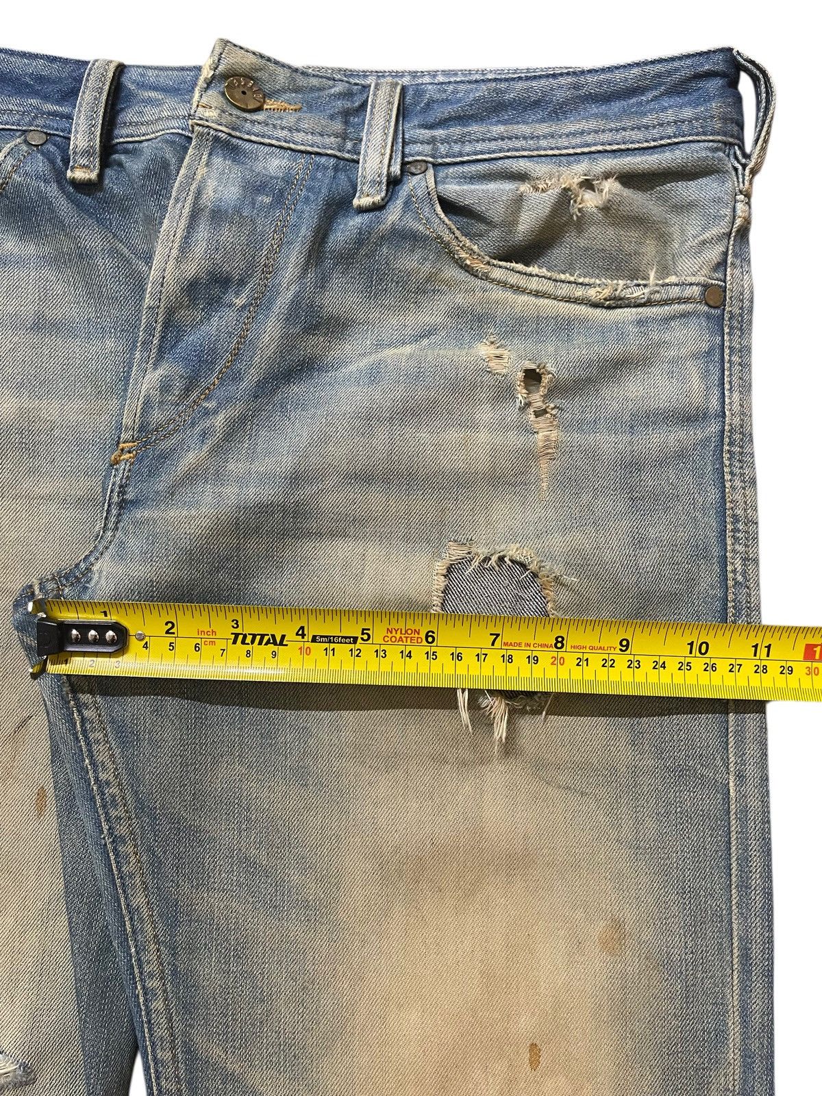 Diesel Vintage Diesel Industry Mud Wash Distressed Style Jeans Size US 33 - 15 Thumbnail