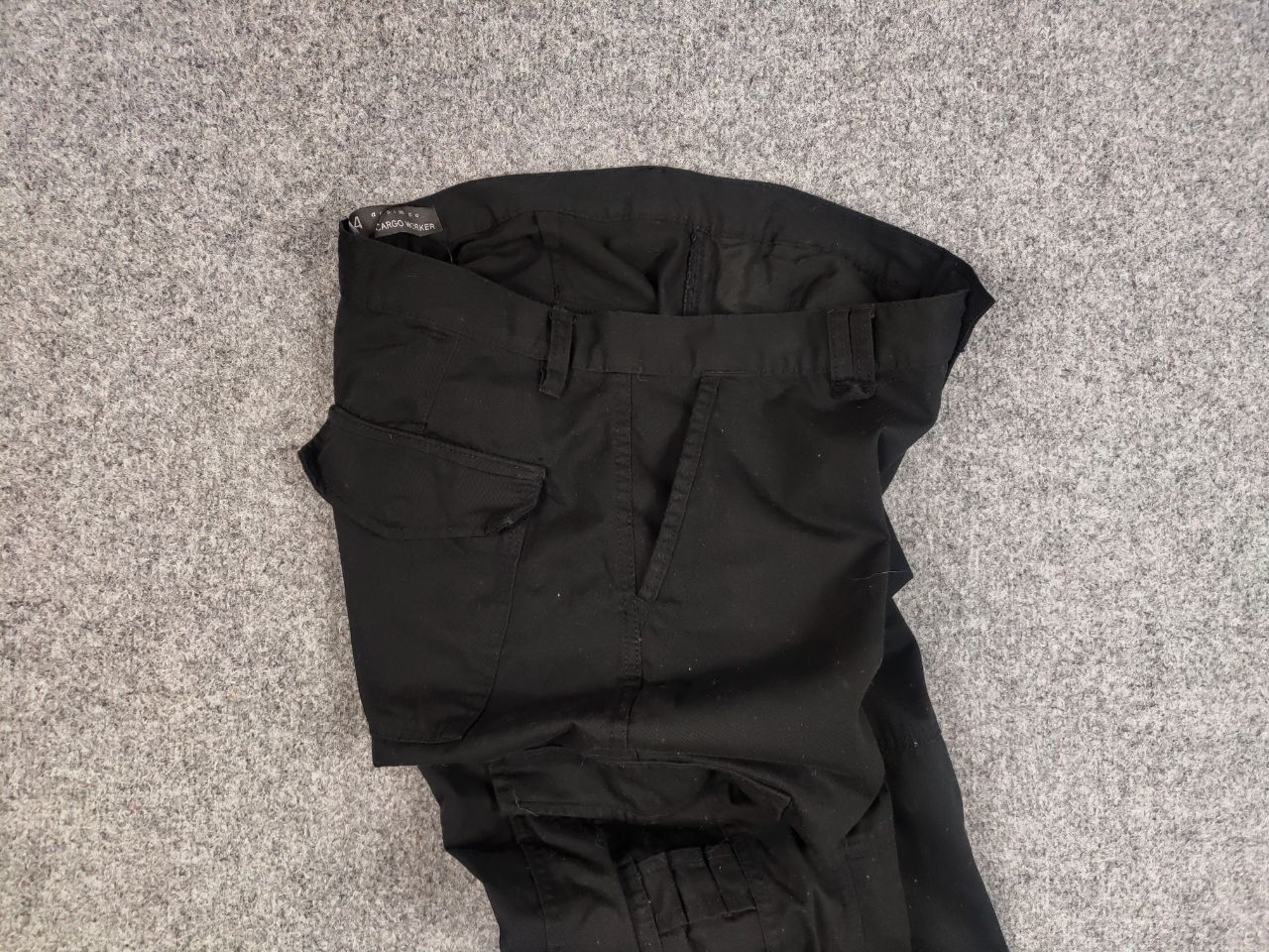 Japanese Brand Vintage 90's Japanese design black multi pocket Cargo Pants Size US 34 / EU 50 - 18 Thumbnail