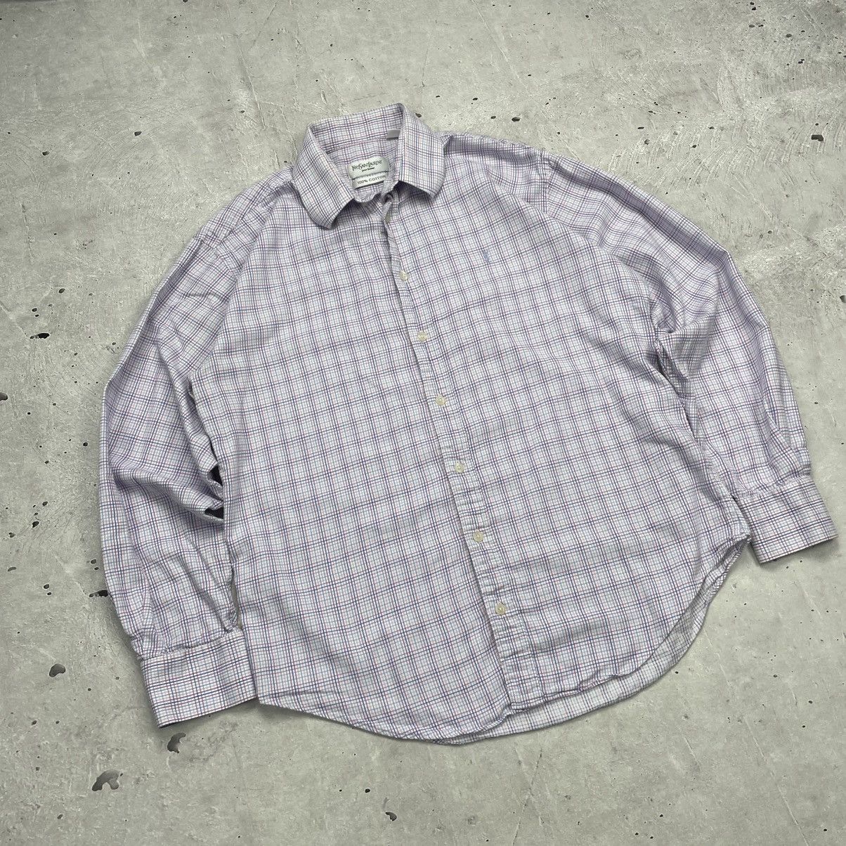 Vintage × Yves Saint Laurent Vintage Yves Saint Laurent Classic Shirt button up Cotton Size US M / EU 48-50 / 2 - 3 Thumbnail