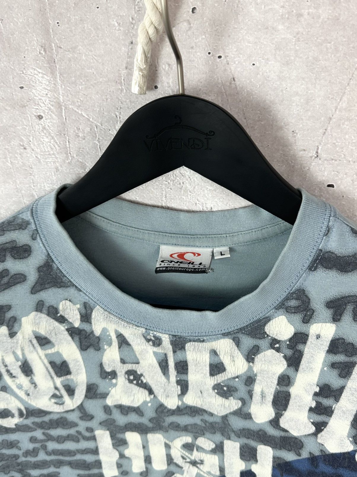 O'Neill Vintage O’Neill Printed Blue T-shirt Size US L / EU 52-54 / 3 - 4 Thumbnail